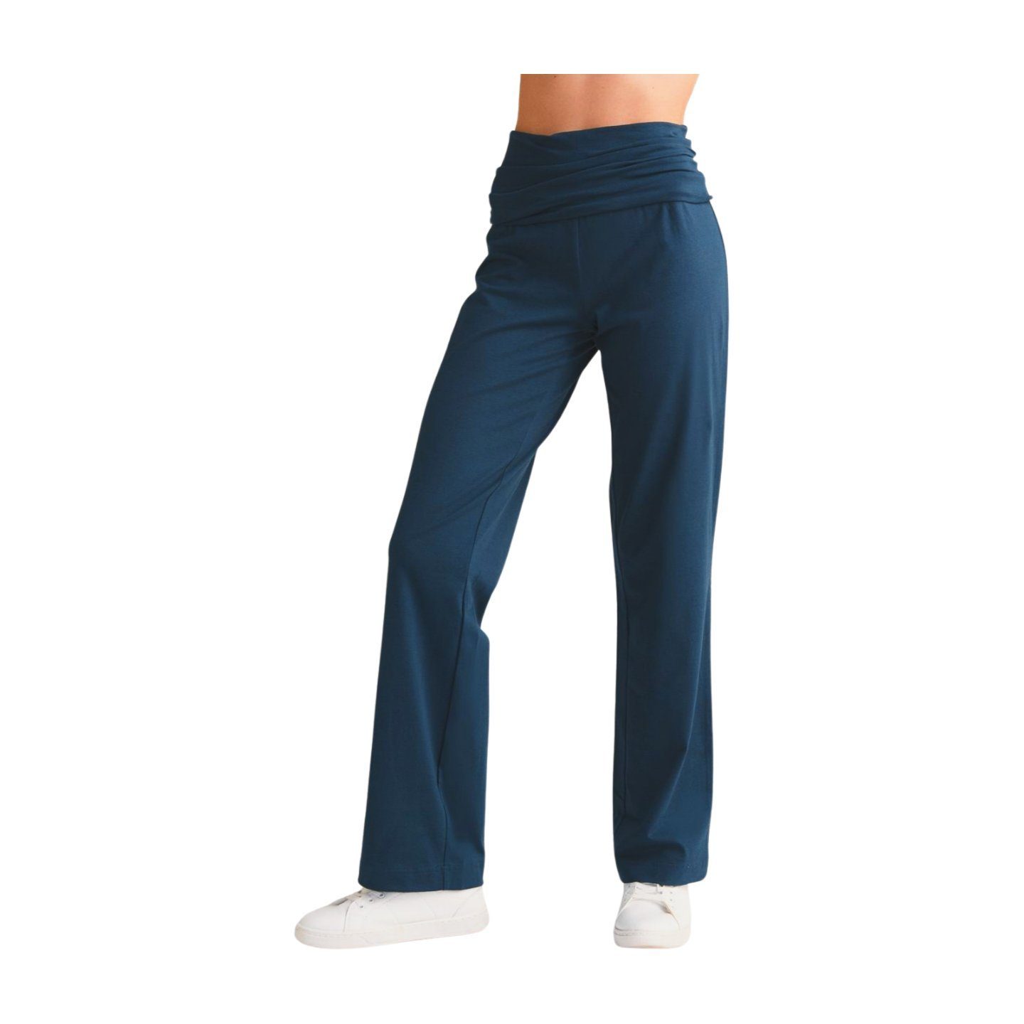 Leela COTTON Pyjamahose Hose (mit Umschlagbund)
