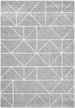 Teppich Arles, ELLE DECORATION, rechteckig, Höhe: 17 mm, Dichtgewebt, Geometrisches Muster, Hoch-Tief Struktur, Pflegeleicht