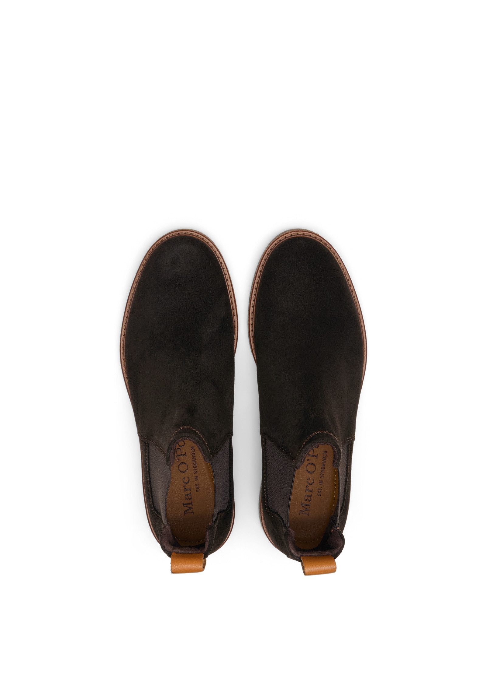 Marc O'Polo aus geöltem Veloursleder Chelseaboots