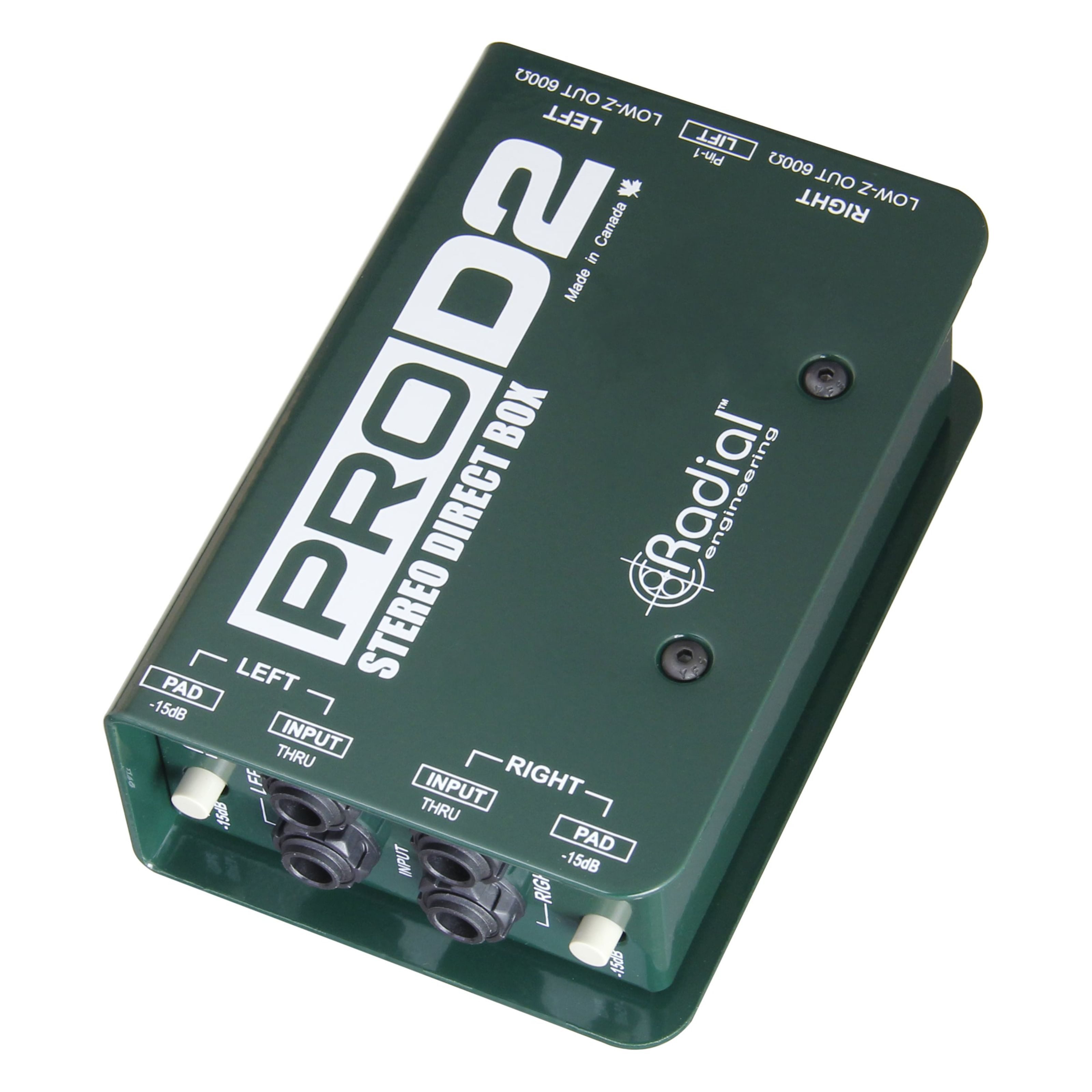 Radial Audio-Wandler, (Pro-D2 passive stereo DI-Box, Studio Hardware, DI-Boxen), Pro-D2 - DI Box
