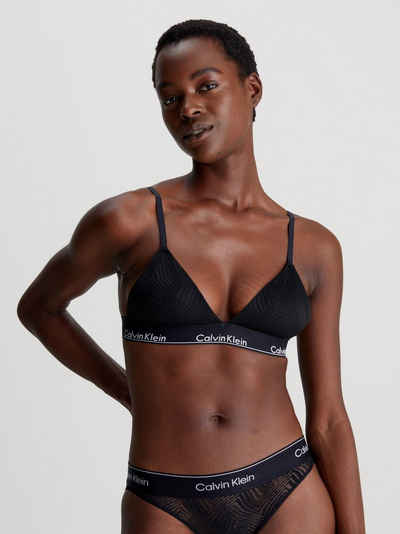 Calvin Klein Underwear Triangel-BH LIGHTLY LINED TRIANGLE mit Tierstruktur