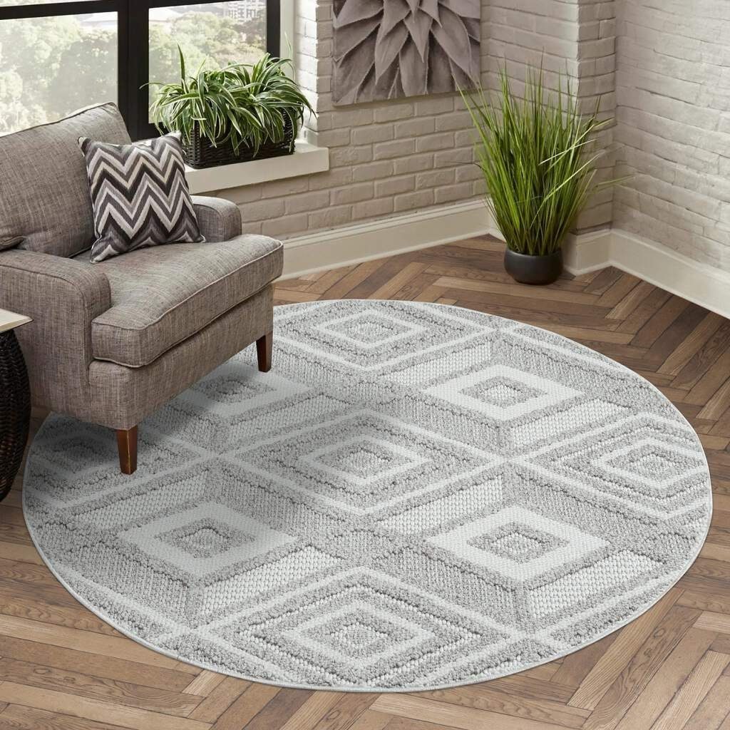 Carpet City Teppich LINDO 8875, rund, günstig online kaufen