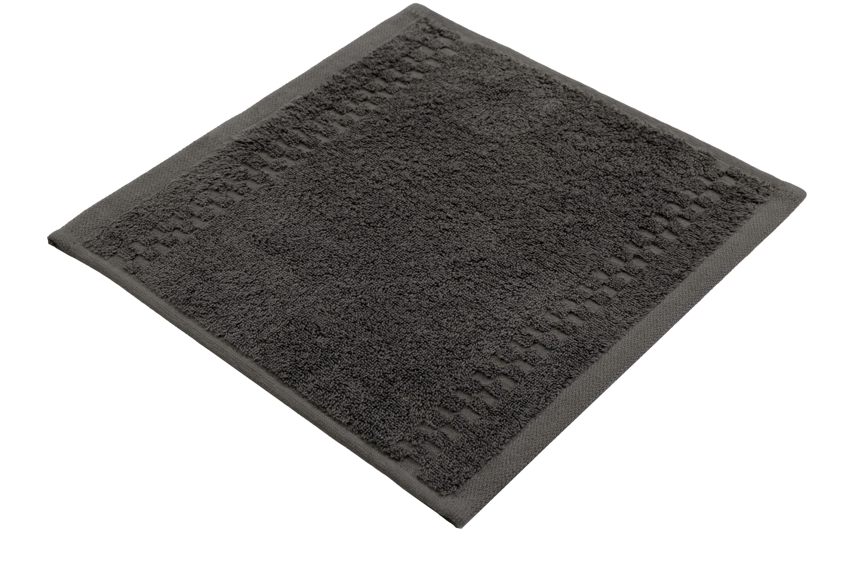 OTTO home Waschlappen Regona, Seiftücher 30x30cm, flauschig und weich, 500 gr/m², (Set, 10-St), Premium Handtücher mit Bordüre, Handtuch-Set, 100% Baumwolle