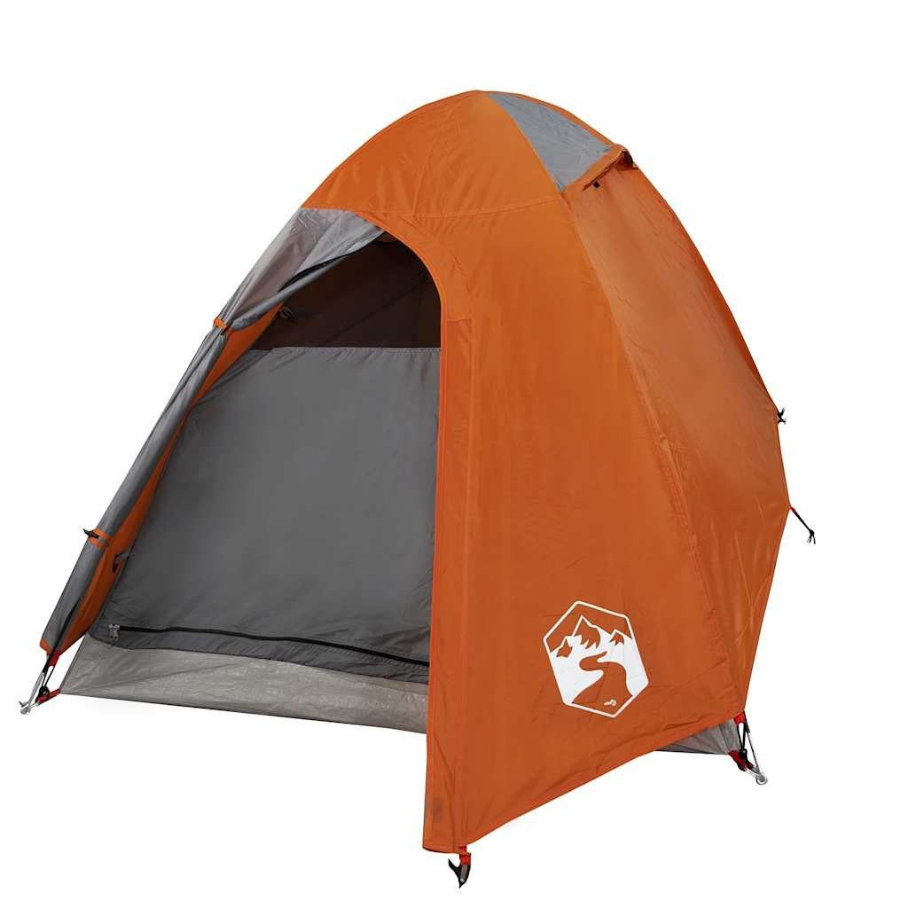 vidaXL Kuppelzelt Kuppel-Campingzelt 2 Personen Orange Wasserdicht, (1 tlg)