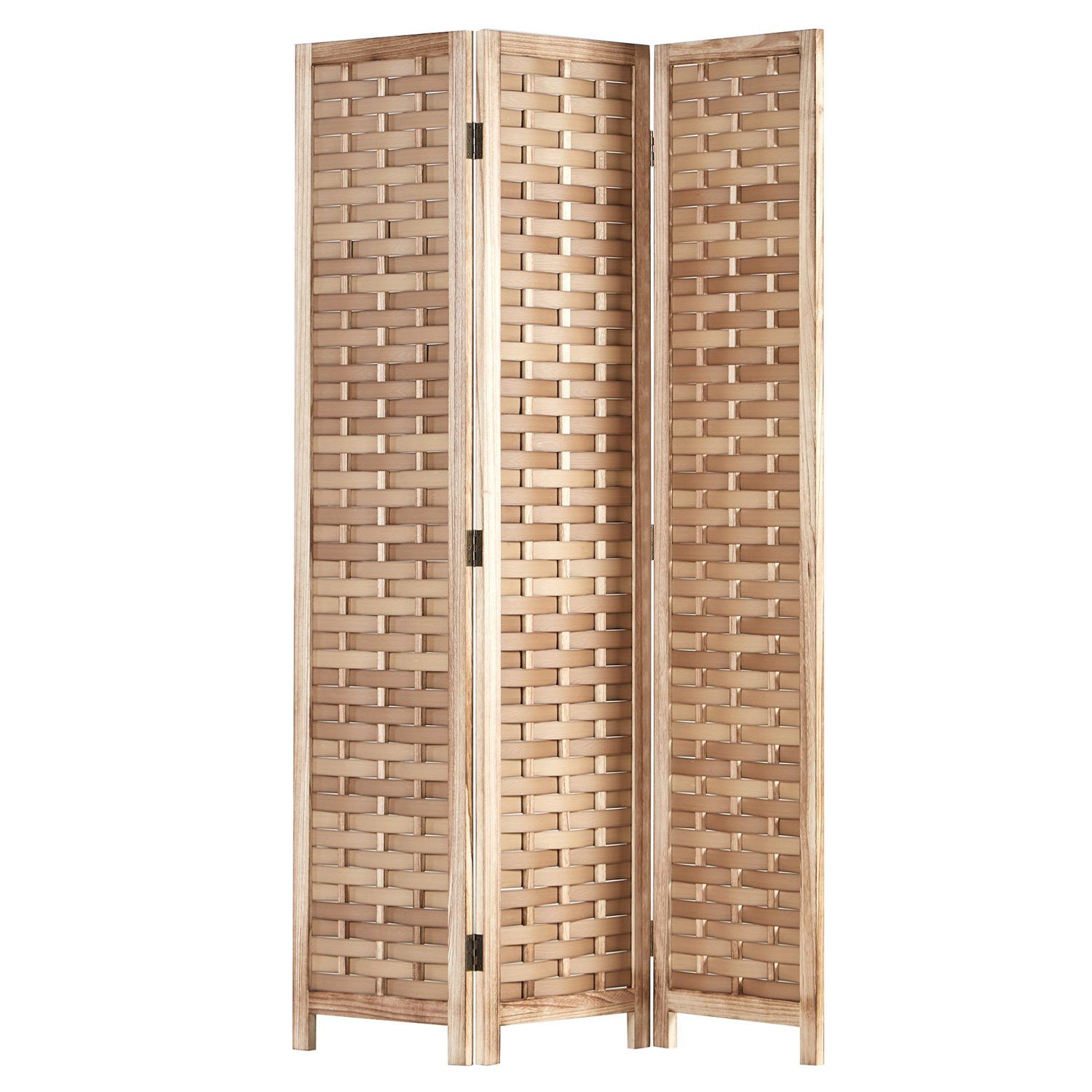 Homestyle4u Paravent Raumteiler Indoor Holz Trennwand günstig online kaufen