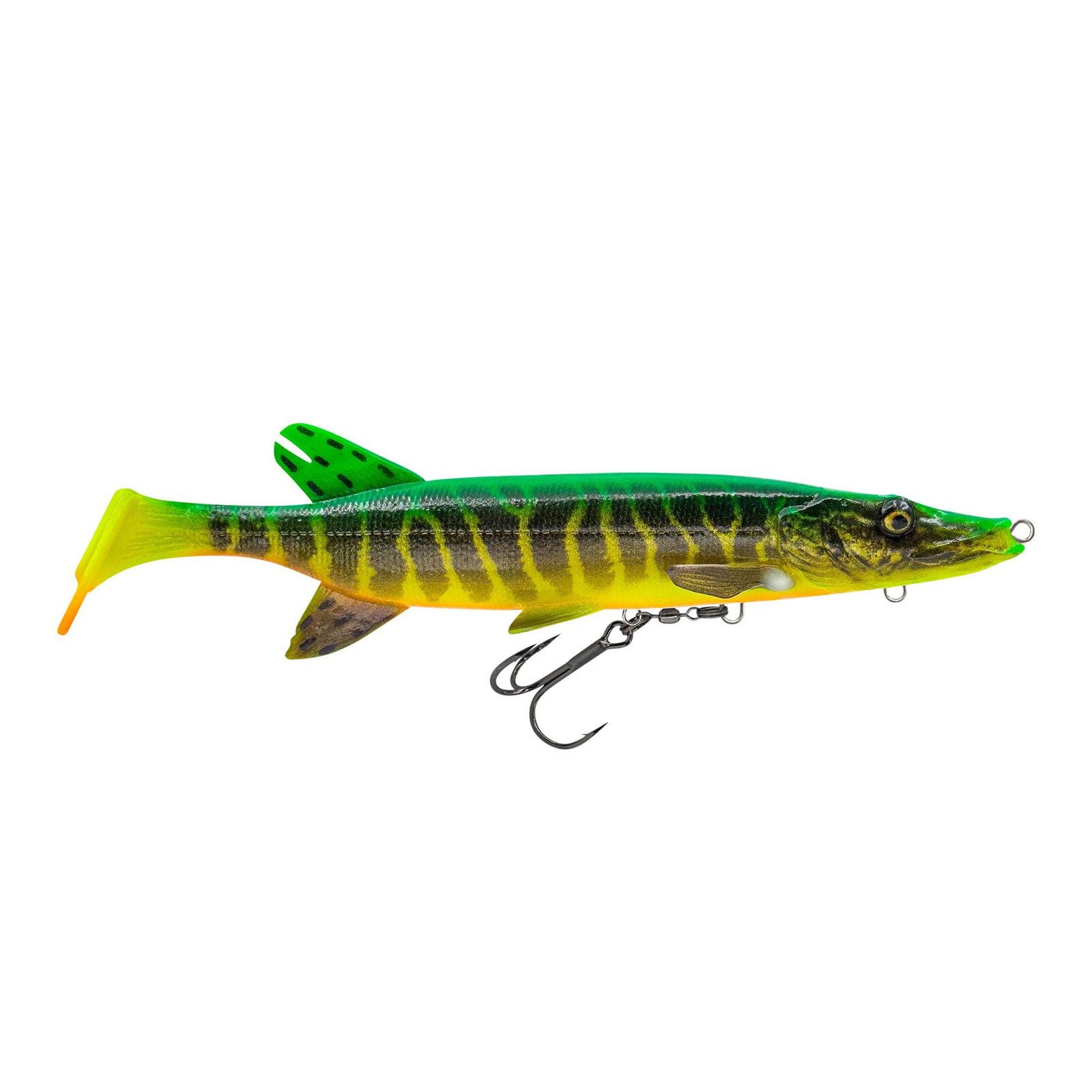 Savage Gear Kunstköder, Savage Gear 3D Pike Shad 20cm 65g Slow Sinking Fire Pike Gummifisch