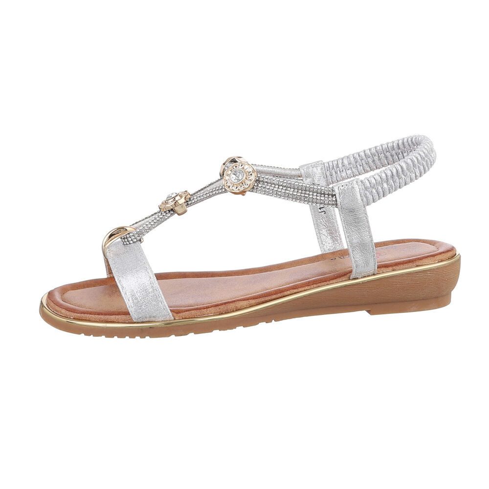 Ital-Design Damen Freizeit Riemchensandalette (86016747) Keilabsatz/Wedge R günstig online kaufen