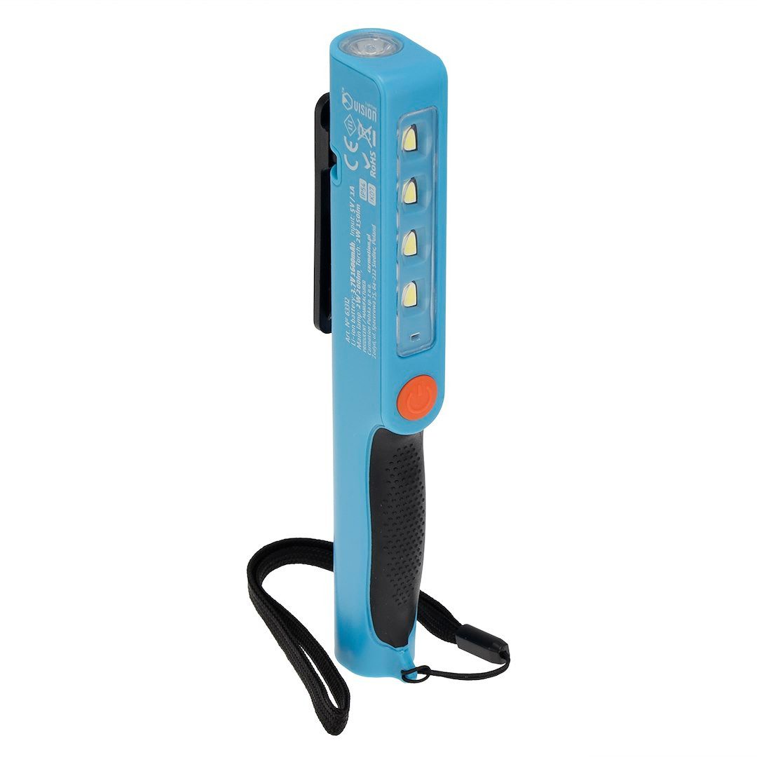 Vision LED Arbeitsleuchte Akku-Handleuchte 2W 4x SMD LED 200 lm + Taschenlampe 2W SMD LED 150 lm, Akku-Handleuchte 2W 4x SMD LED 200 lm + Taschenlampe 2W SMD LED 150 lm