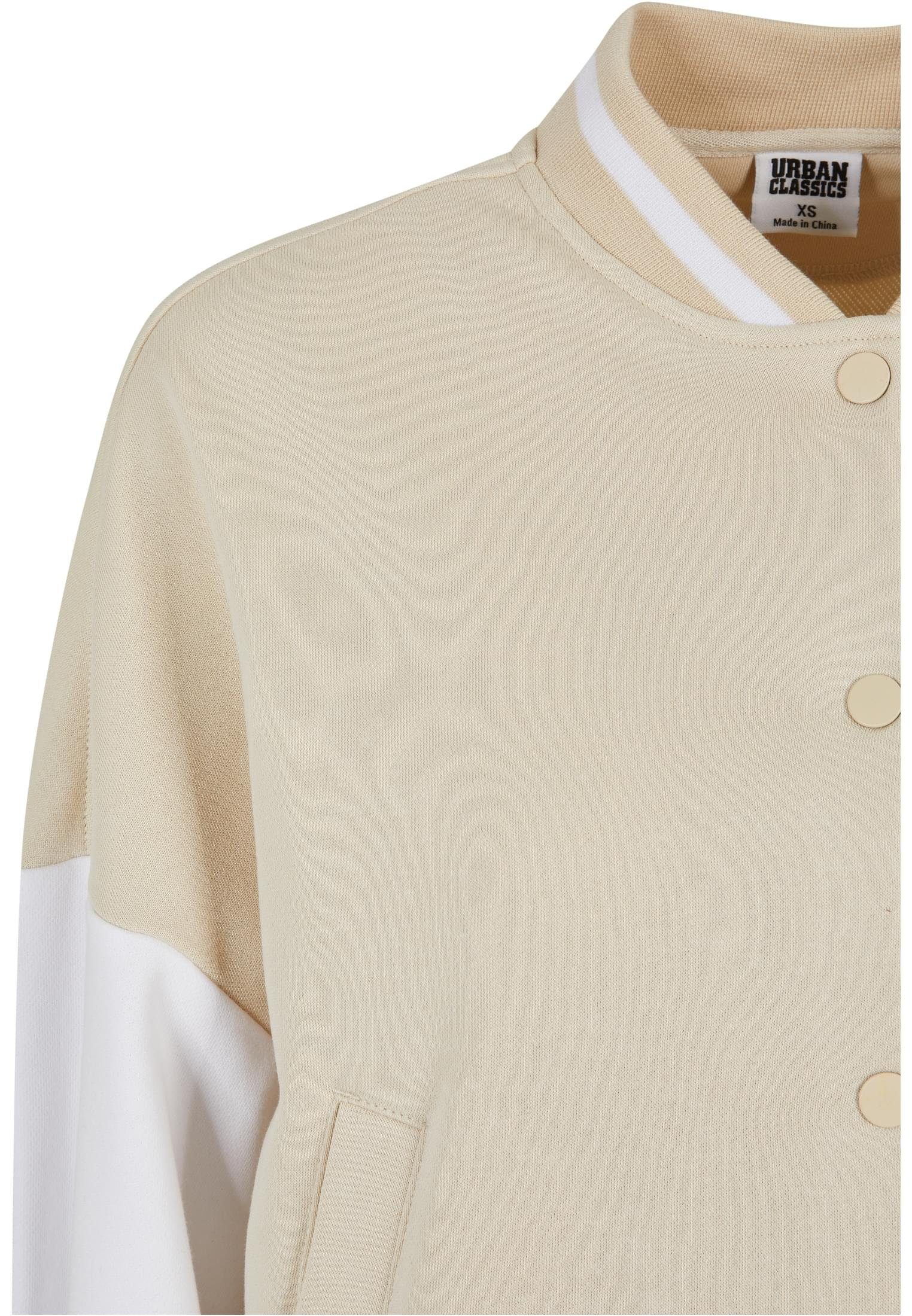 CLASSICS URBAN Jacket Ladies Oversized Terry Tone Damen Sommerjacke College softseagrass/white (1-St) 2