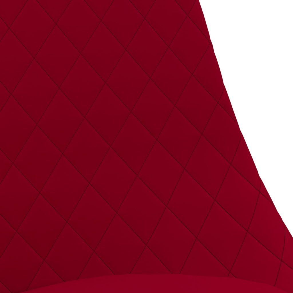 Drehbar | Samt (4 St) Rot Stk. Rot Esszimmerstühle Esszimmerstuhl 4 Rot vidaXL