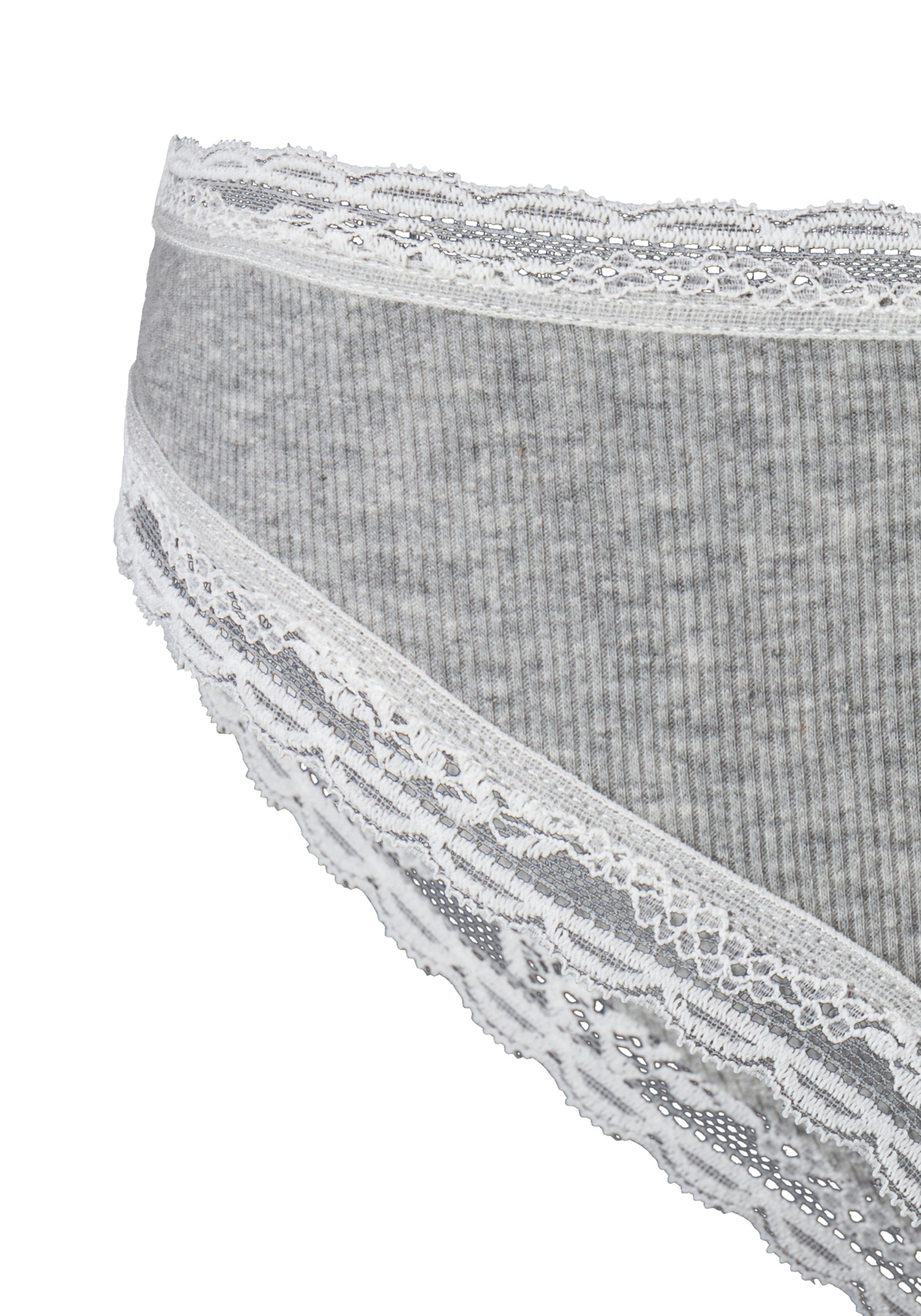 s.Oliver Brasilslip, (Packung, 2 St.), mit modischer Spitze aus Baumwollmis günstig online kaufen