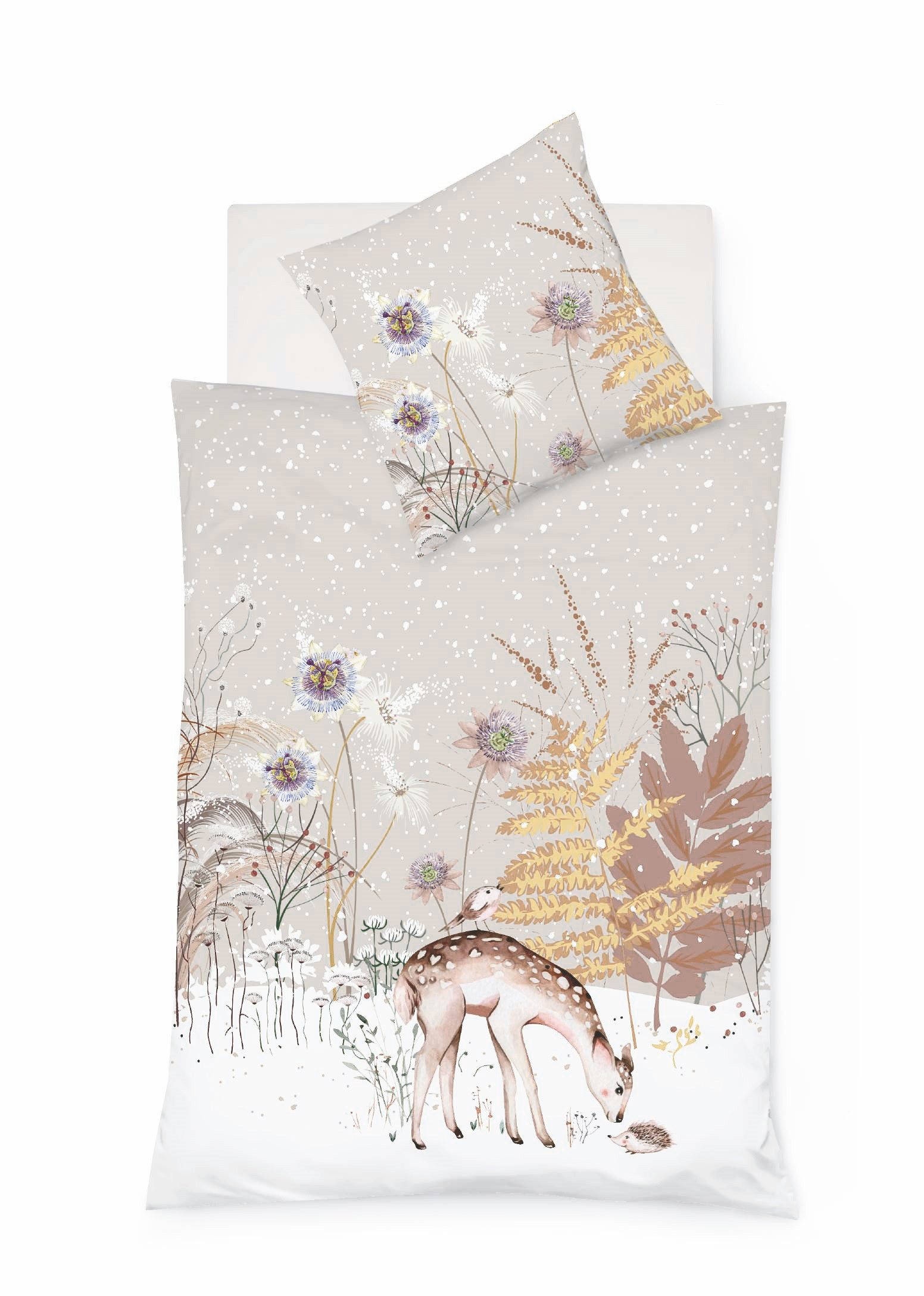 fleuresse Bettwäsche Fleuresse Aspen Biber Bettwäsche günstig online kaufen