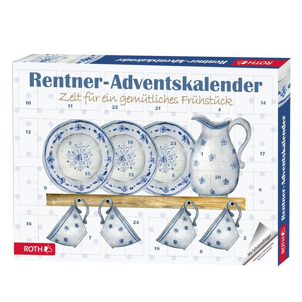 Roth Lebensmittel-Adventskalender Rentner-Frühstücks-Adventskalender mit 24 Frühstücksüberraschungen, jeden Tag eine neue kleine Überraschung