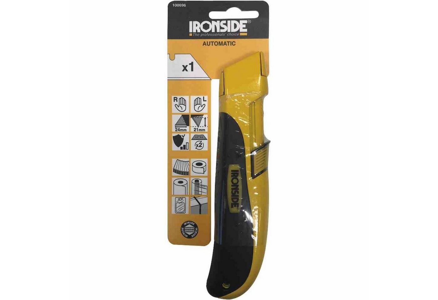 Thumbnail - IRONSIDE Cuttermesser Sicherheits-Cuttermesser SX 1200 Tepichmesser Klappmesser Messer Werkz