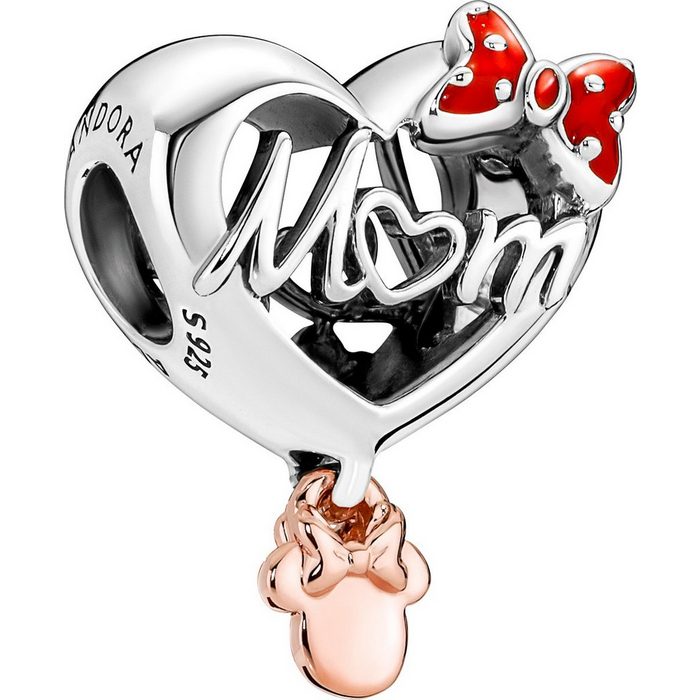 Pandora Kettenanhänger Pandora Disney Charm 781142C01 Disney Minnie Mouse Mom Heart metall 14 (1-tlg)