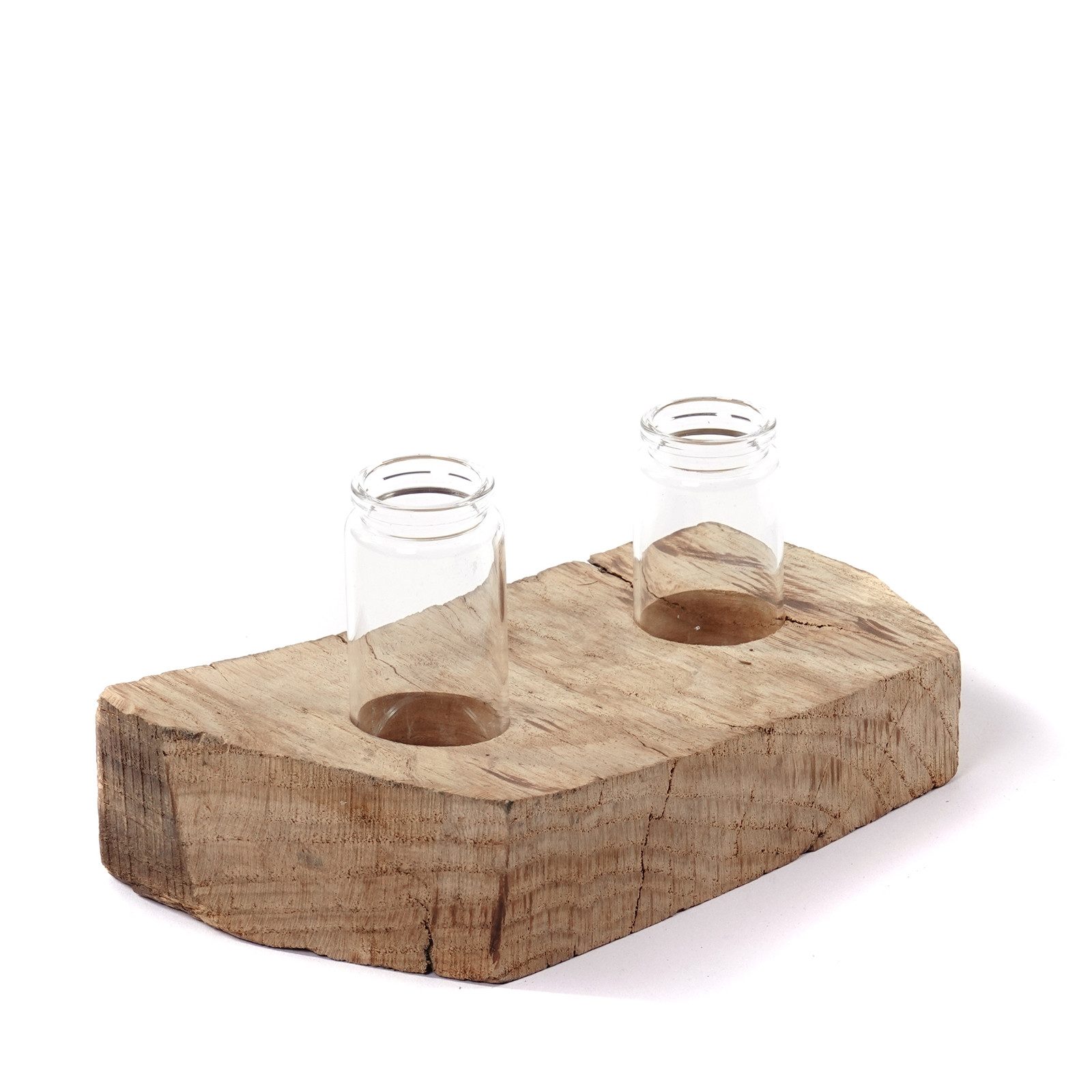 CREEDWOOD Wasserhyazinthenvase REAGENZGLAS VASE "YUMA II", Treibholz, Wurzel Tischvase