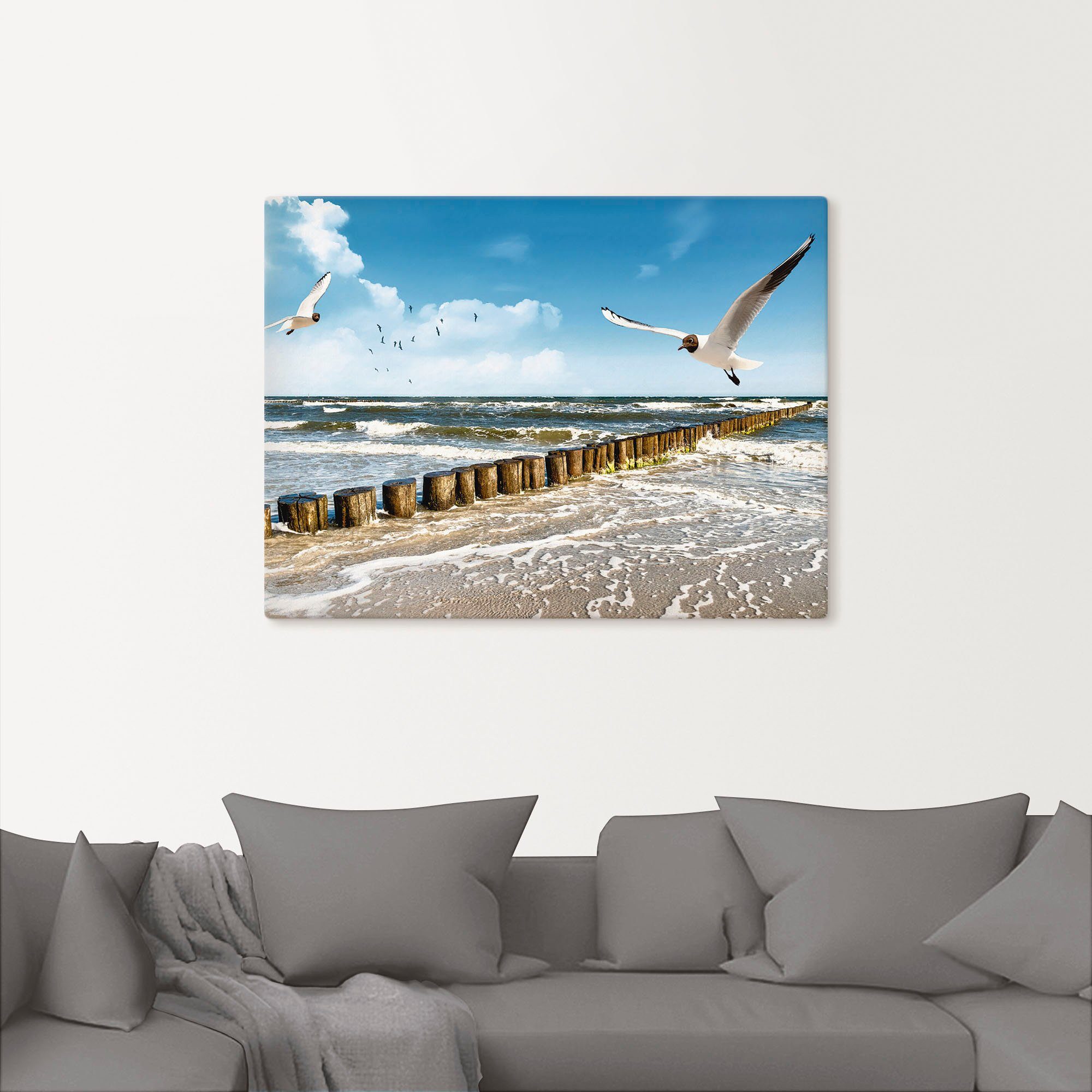 Artland Wandbild Ostsee, Gewässer (1 St), als Leinwandbild, Poster in verschied. Größen