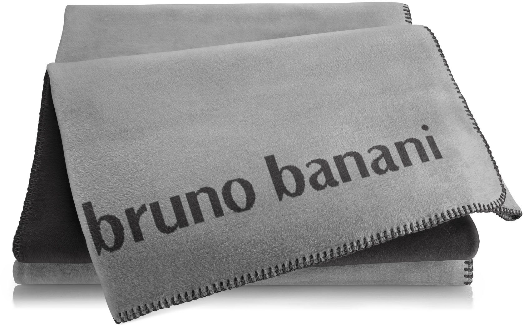 Wohndecke Bruno Zierstich modernem Bruno Banani, grau Banani, mit