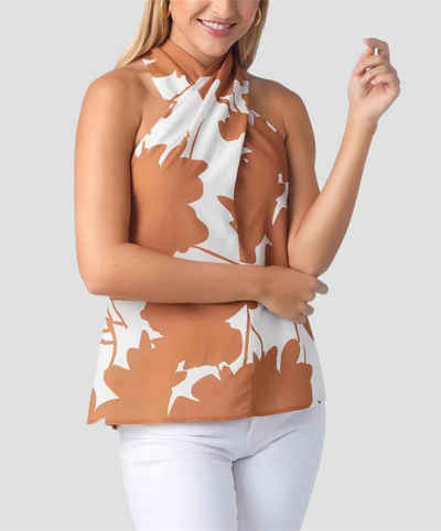 AFAZ New Trading UG Sommerkleid Sommerliches, bedrucktes, rückenfreies Trägerkleid Zweiteiliges Set mit Shorts mit Obertaschen