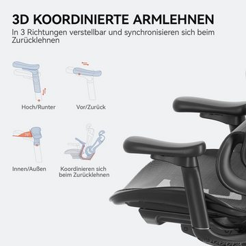 SIHOO Bürostuhl Doro C300 Ergonomischer Bürostuhl mit ultraweichen 3D-Armlehnen