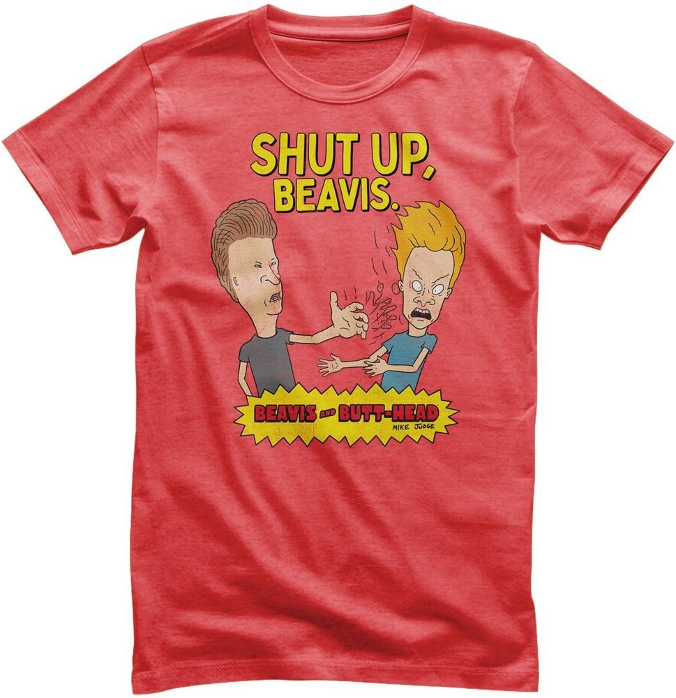 BEAVIS and BUTT-HEAD T-Shirt Shut Up Beavis T-Shirt