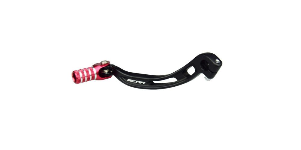 SCAR Schalthebel Schalthebel Schwarz mit rotem Endstück