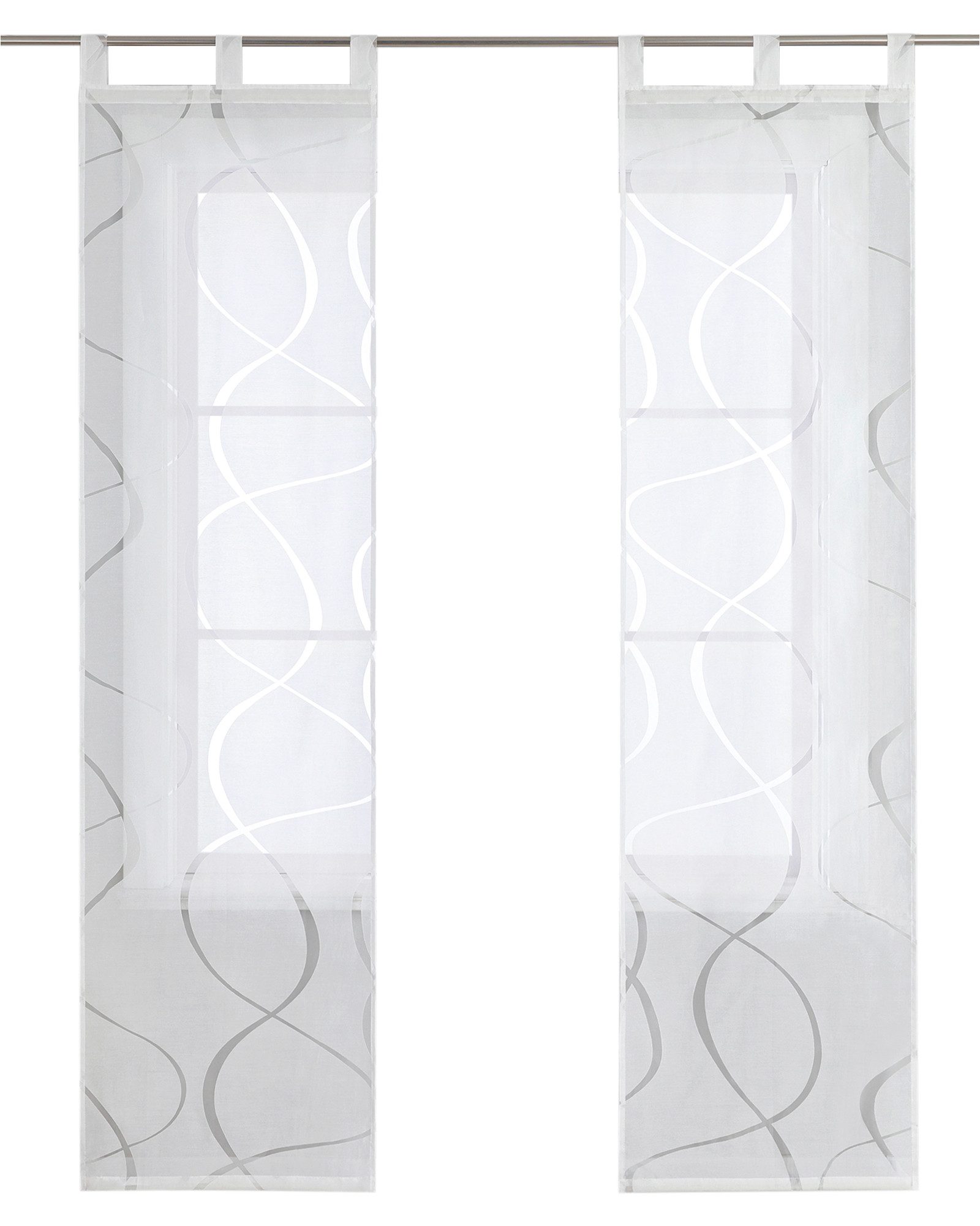 Joyswahl Schiebegardine (2 St), Schlaufen, transparent, Voile Flächenvorhän günstig online kaufen