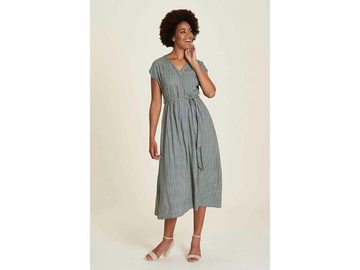 Tranquillo Jerseykleid tranquillo Bio-Damen-Maxi-Blusenkleid mit Bindegür