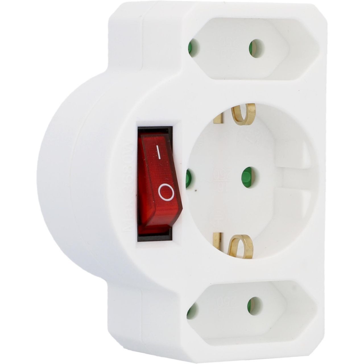 UNITEC Bürostuhl Zwischenstecker 2-fach Euro 1-fach günstig online kaufen