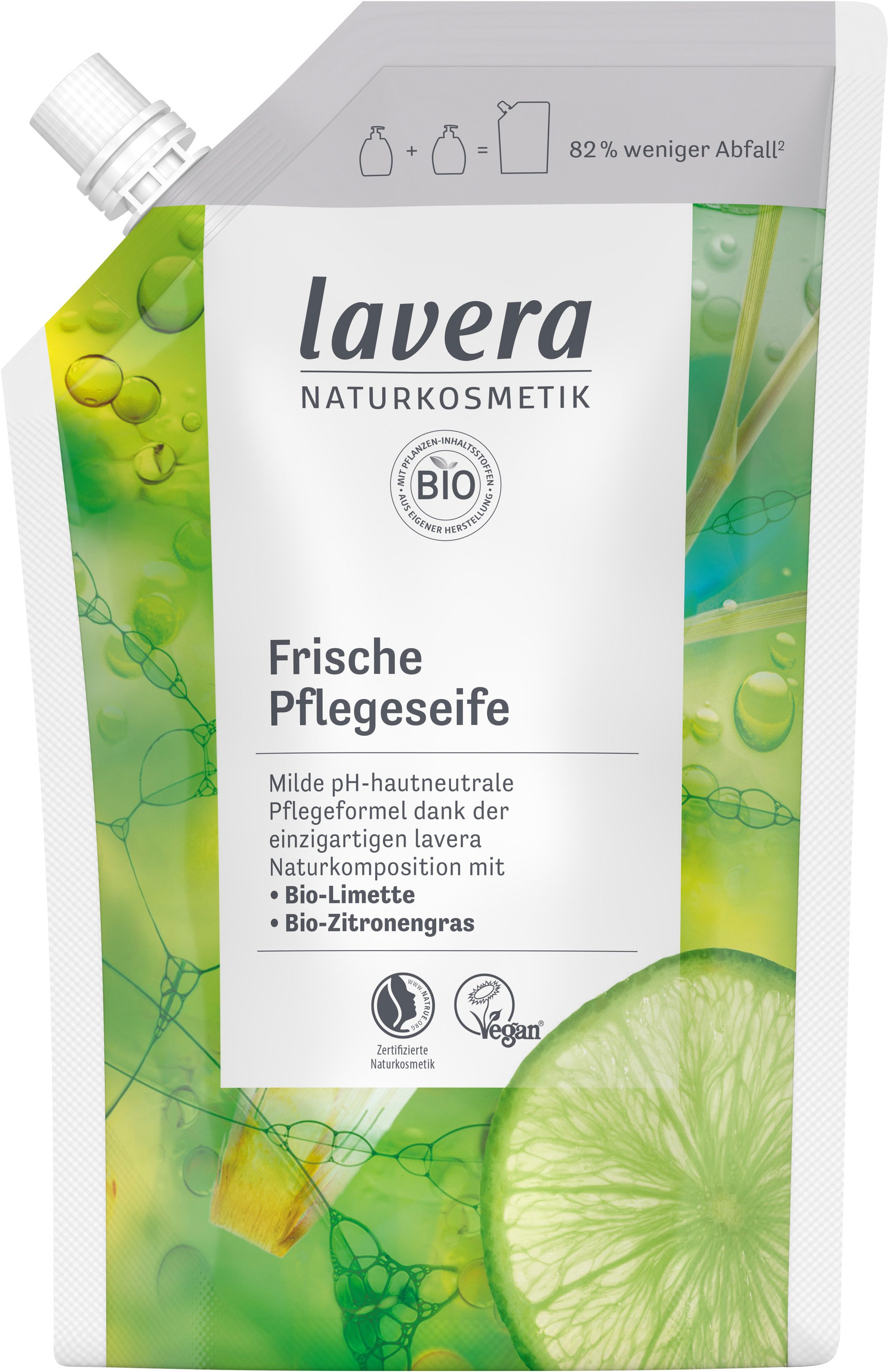 lavera Handseife Nachfüllbeutel Frische Pflegeseife, 1-tlg.