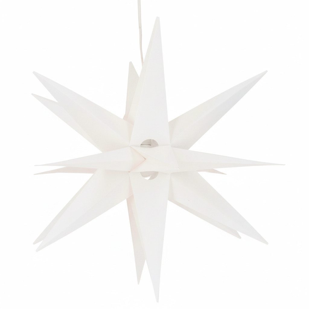 Guru-Shop LED-Stern für außen 3D Außenstern Kaspar, Weihnachtsstern,.., Leuchtmittel inklusive