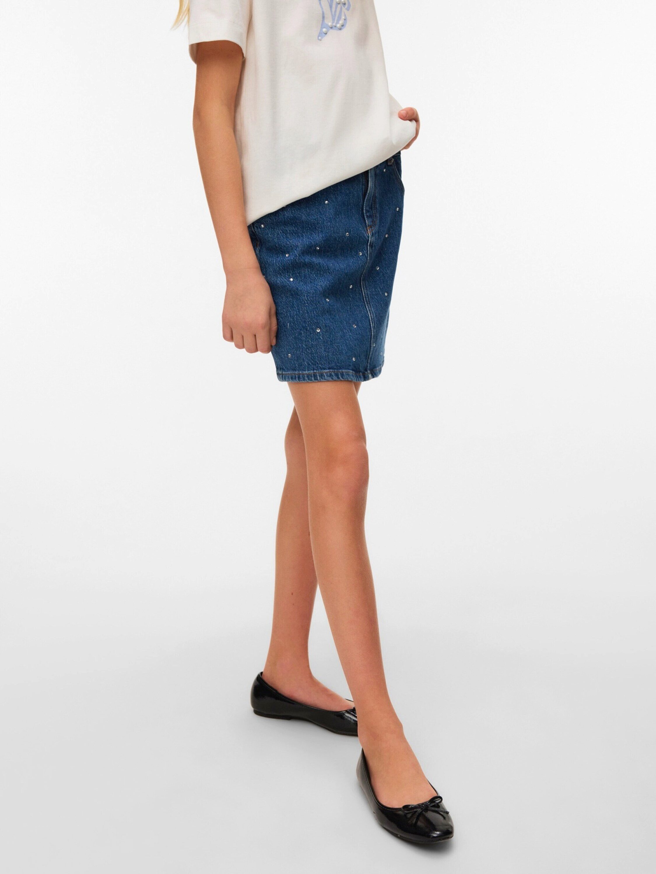 Vero Moda Girl Minirock VMTessa (1-tlg) Ziersteine