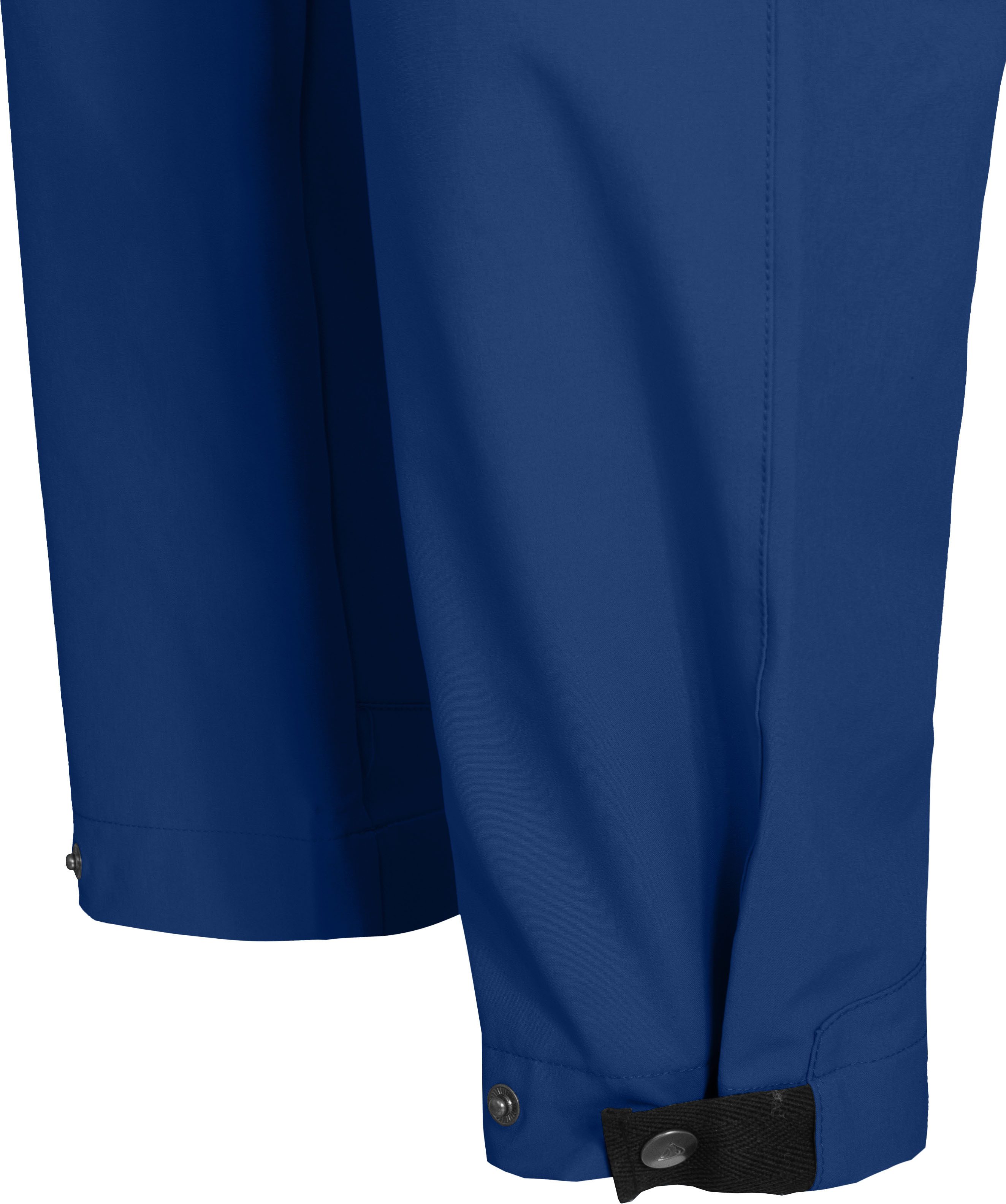 Bergson Outdoorhose FROSLEV Bermuda Zipp-Off Herren Wanderhose, recycelt, elastisch, 7 Taschen, Kurzgrößen, blau