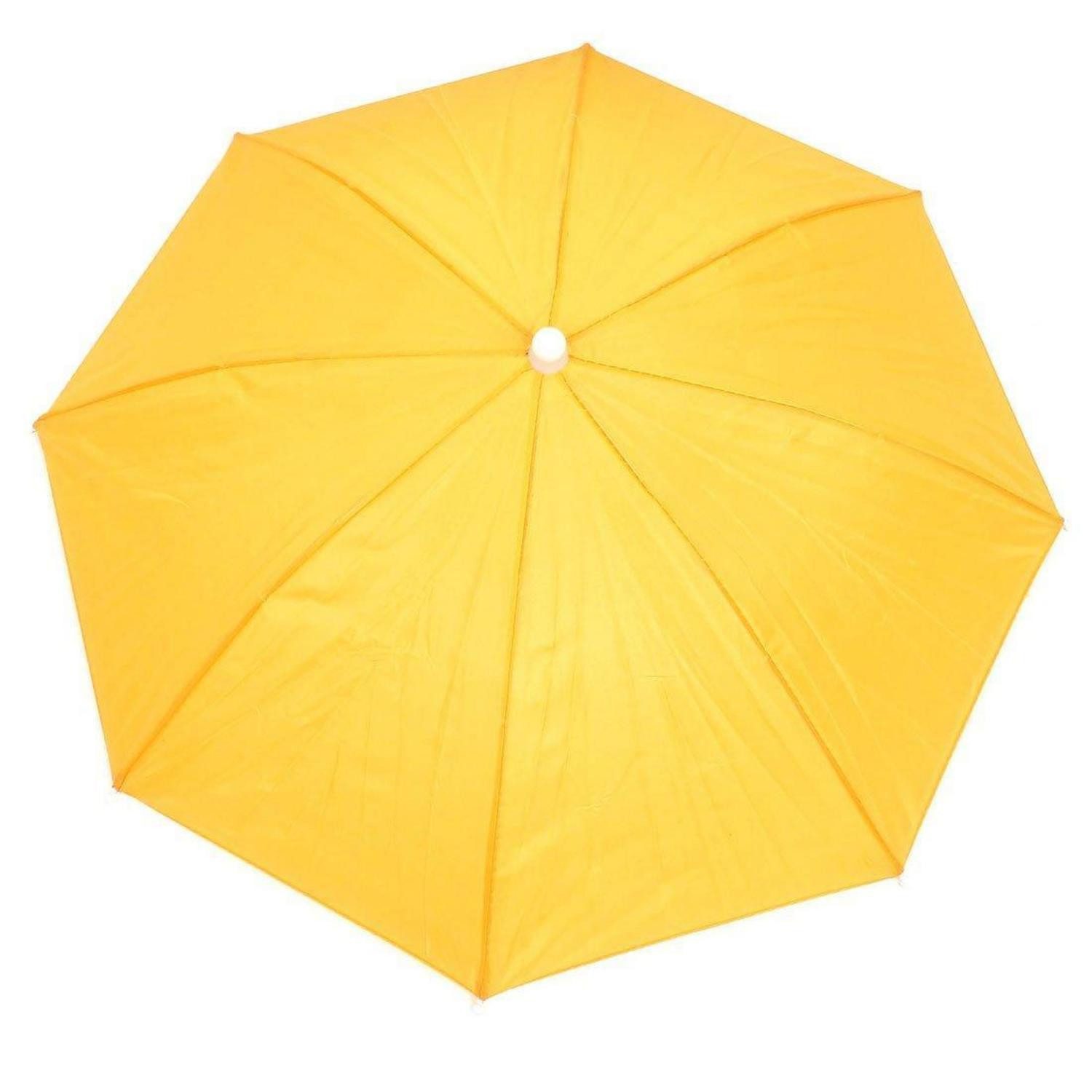LuxusKollektion Trekkingschirm Regenschirmhut Polyester Gelb