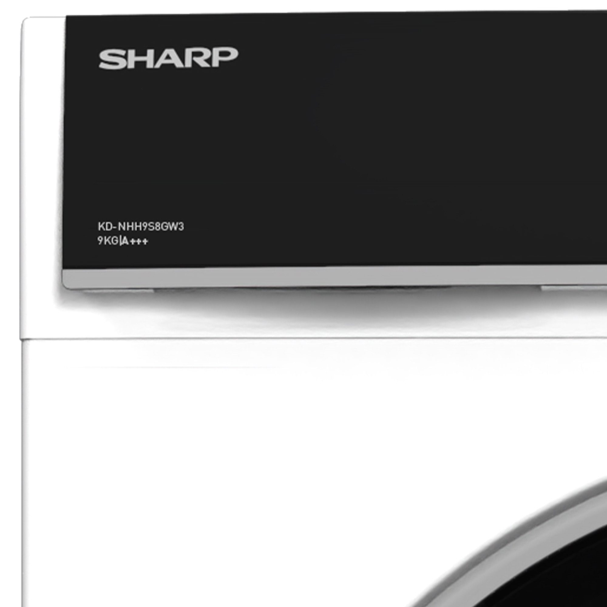 Sharp Wärmepumpentrockner KD-NHH9S8GW3-DE, LED-Display, Knitterschutzfunktion, Schontrommel, Zwei-Wege-Schleudern