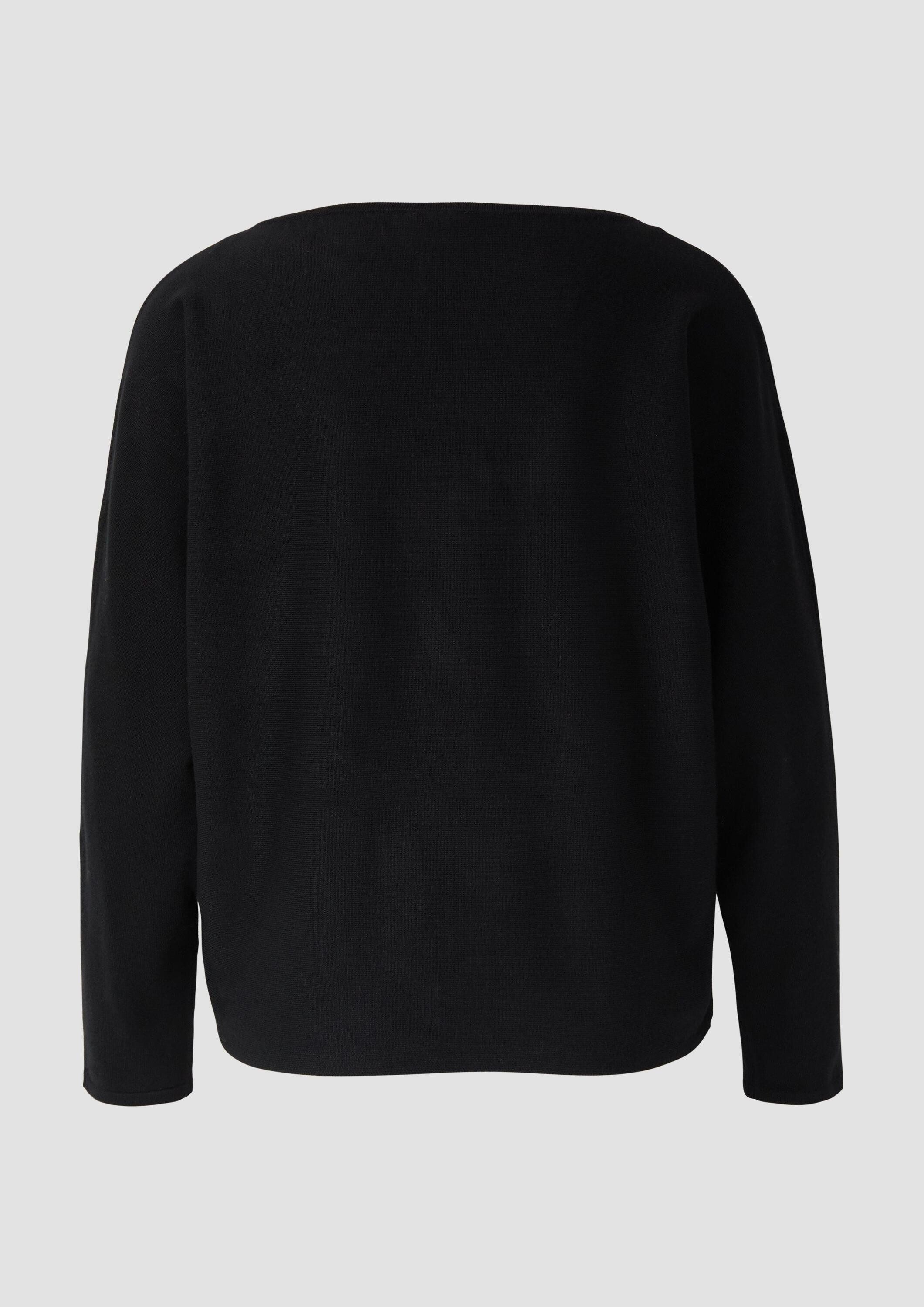 s.Oliver Longpullover Strickpullover Feinstrickpullover mit U-Boot-Ausschni günstig online kaufen