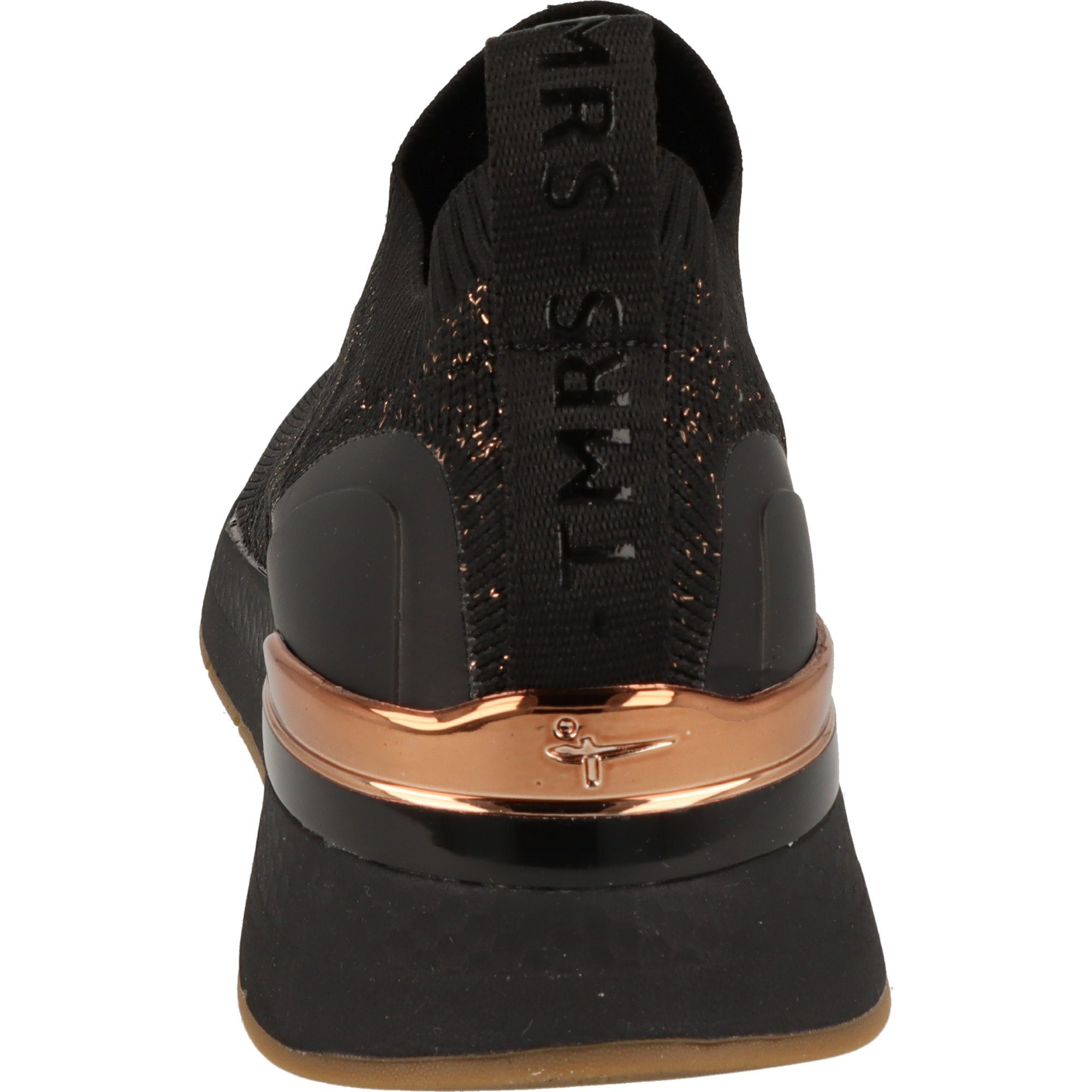 Slip-On Damen Tamaris Glitzer 1-24704-41 Komfort Black/Copper Halbschuhe Schuhe Sneaker