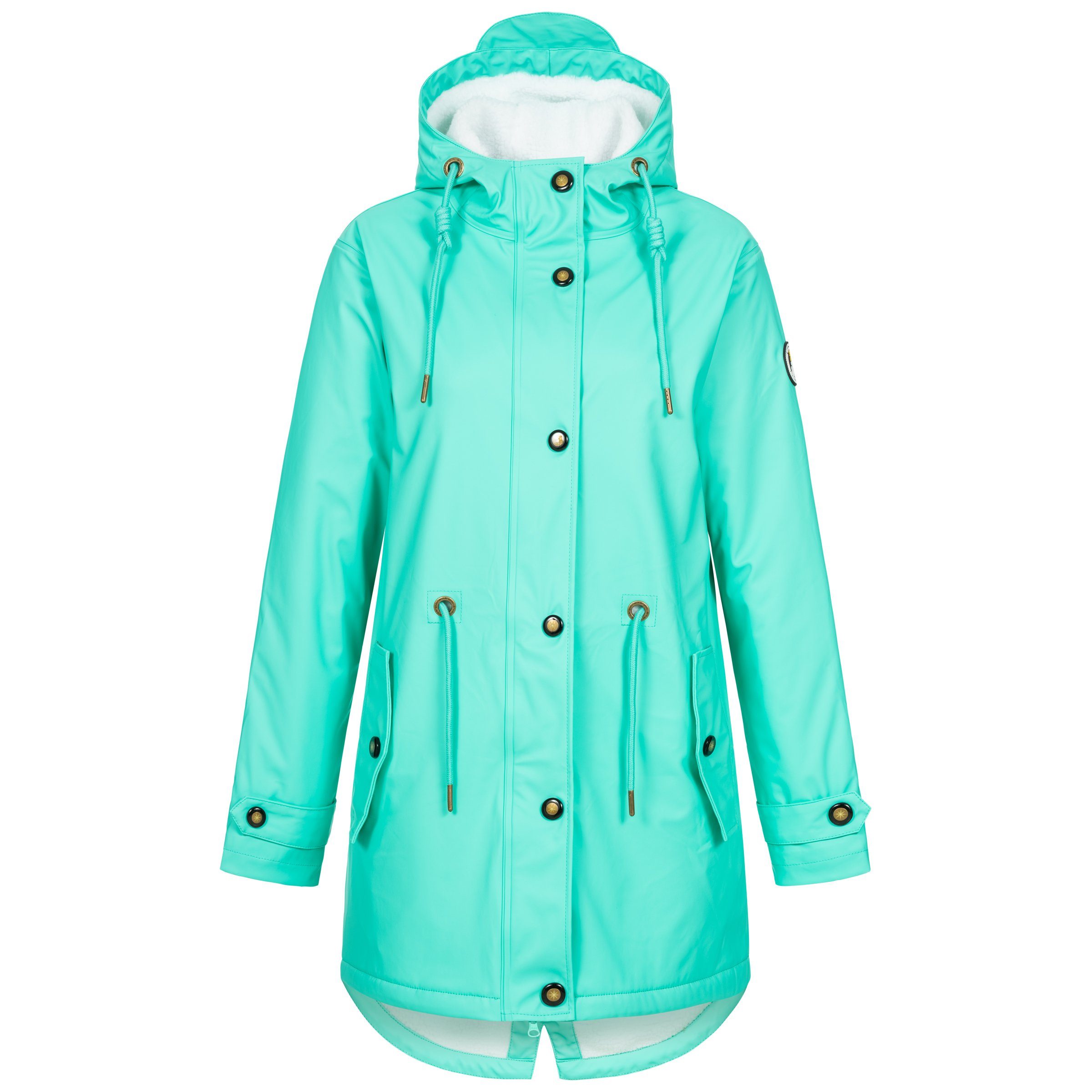 DEPROC Active Regenjacke auch ANKERGLUT & Großen turquoise Größen WOMEN CS Longjacket erhältlich #ankergluttraum in NEW Regenjacke