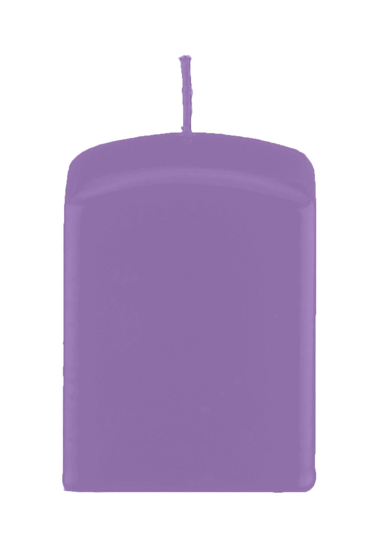 Kopschitz Kerzen Stumpenkerze Quader, Quadratische Kerzen Veilchen Lila 80 x Ø 60/60 mm, 16 Stück