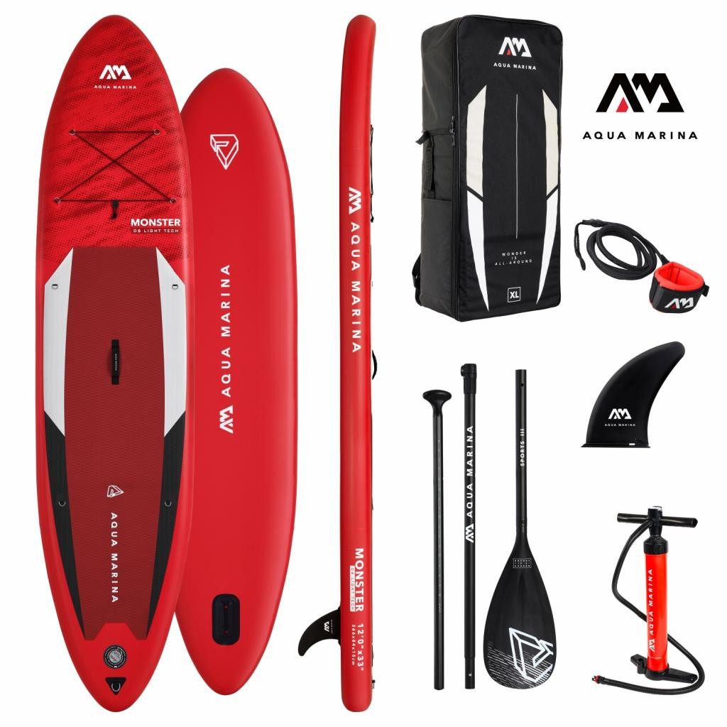 Aqua Marina SUP-Board Board 366x84 cm mit Pumpe, Весла & Rucksack