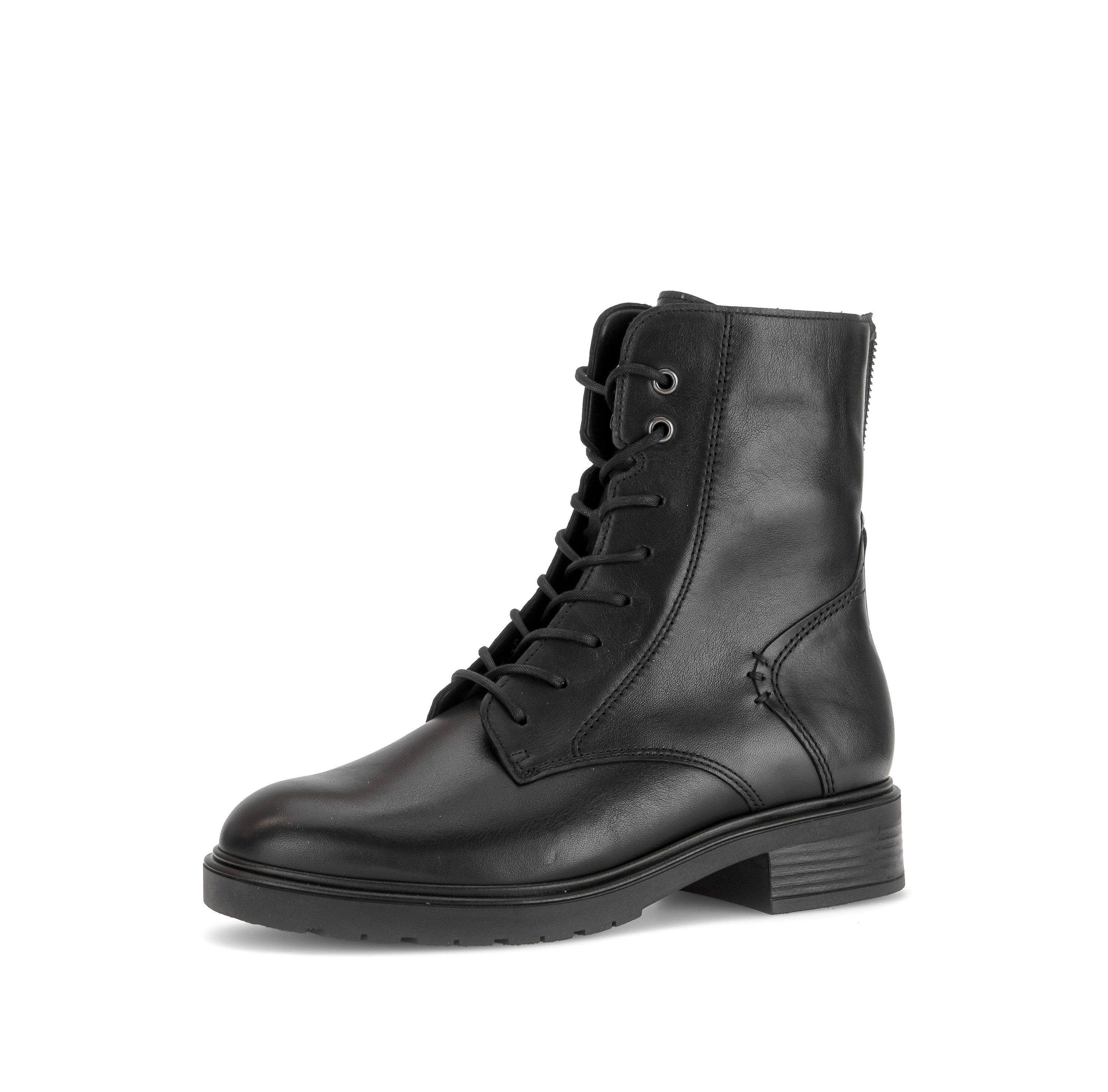 Gabor Schnürstiefelette Blockabsatz, Schnürboots in Komfortweite H (sehr weit)