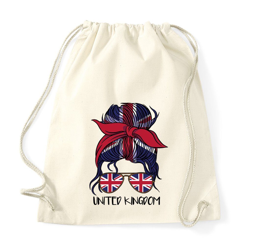 Youth Designz Turnbeutel England Britain Flagge Baumwolle Tasche, mit  trendigem Motiv
