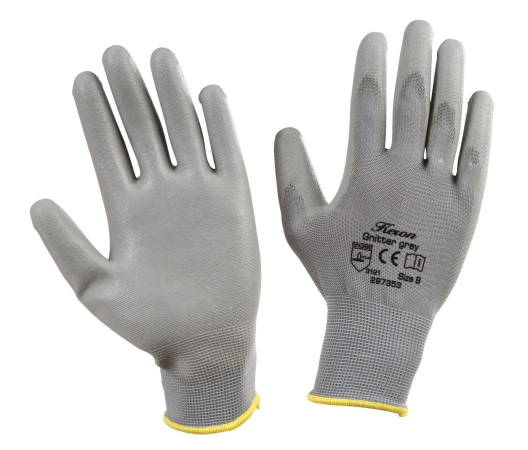 Arbeitshandschuhe Kerbl Feinstrick Handschuh grau, Gr.11 (XL)