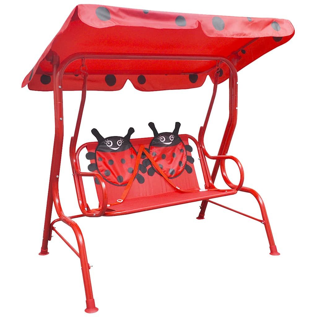 vidaXL Hollywoodschaukel Kinder-Hollywoodschaukel Rot, 1 tlg.