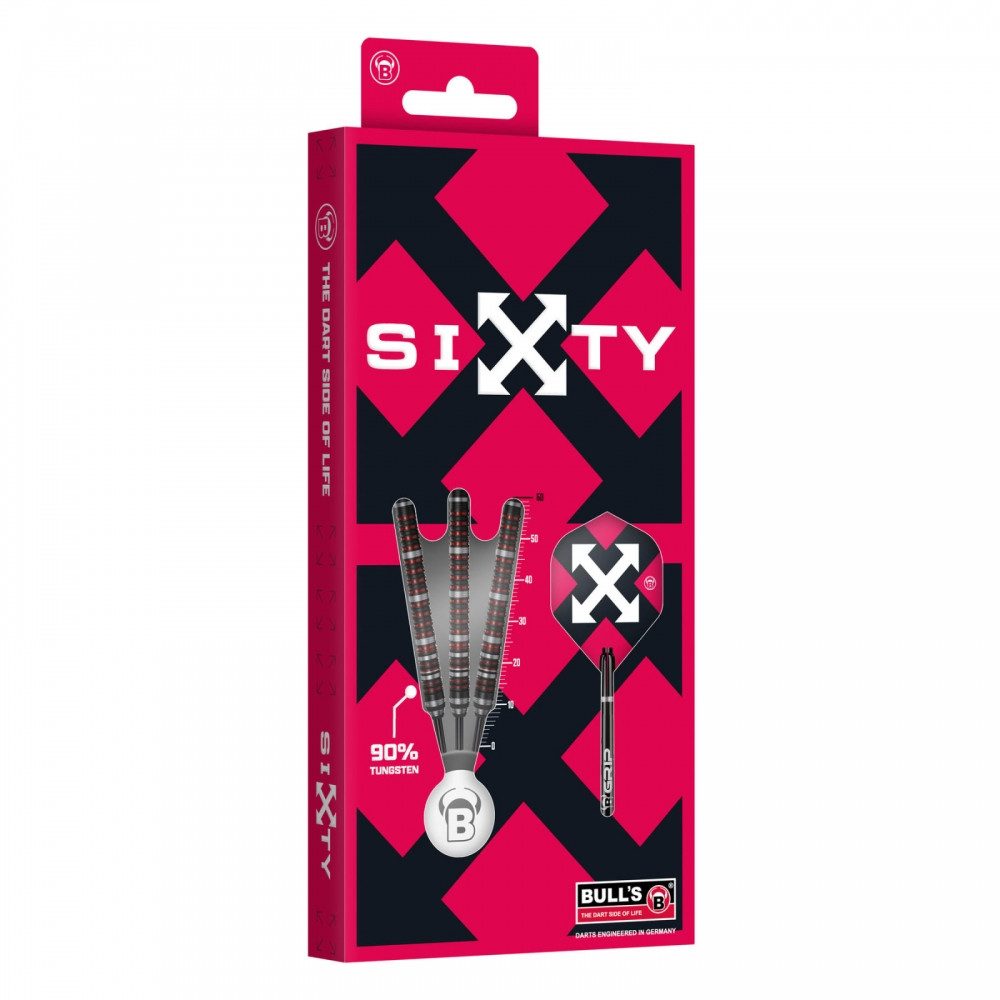 BULL'S Dartpfeil Sixty S1 Steel Dart Schwarz - Variante: 23 Gr.