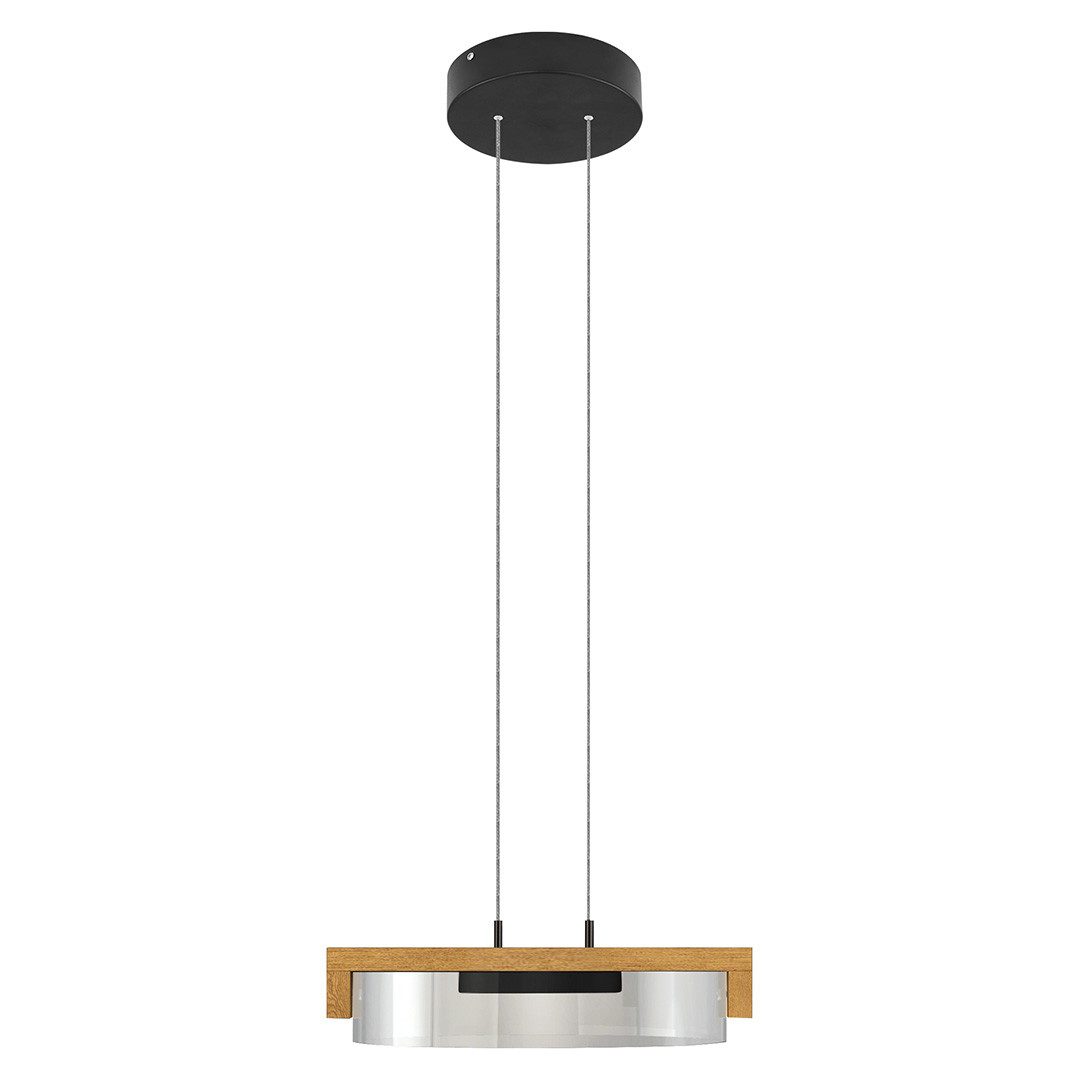 HerzBlut LED Pendelleuchte Talon, Alu LED-Leiste Acryl, satiniert