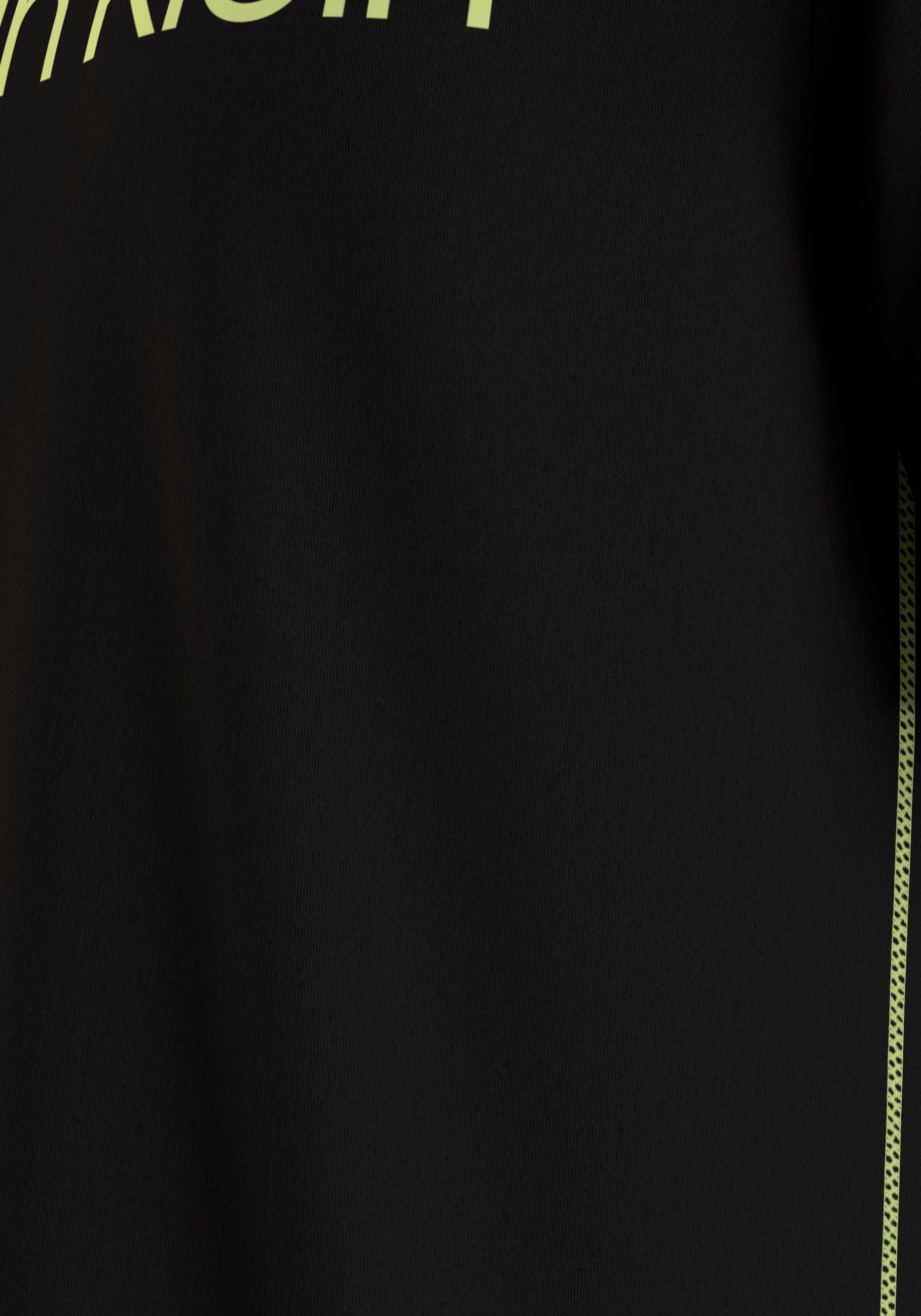 Calvin Klein Underwear T-Shirt S/S BLACK Logodruck CREW der NECK auf Brust mit