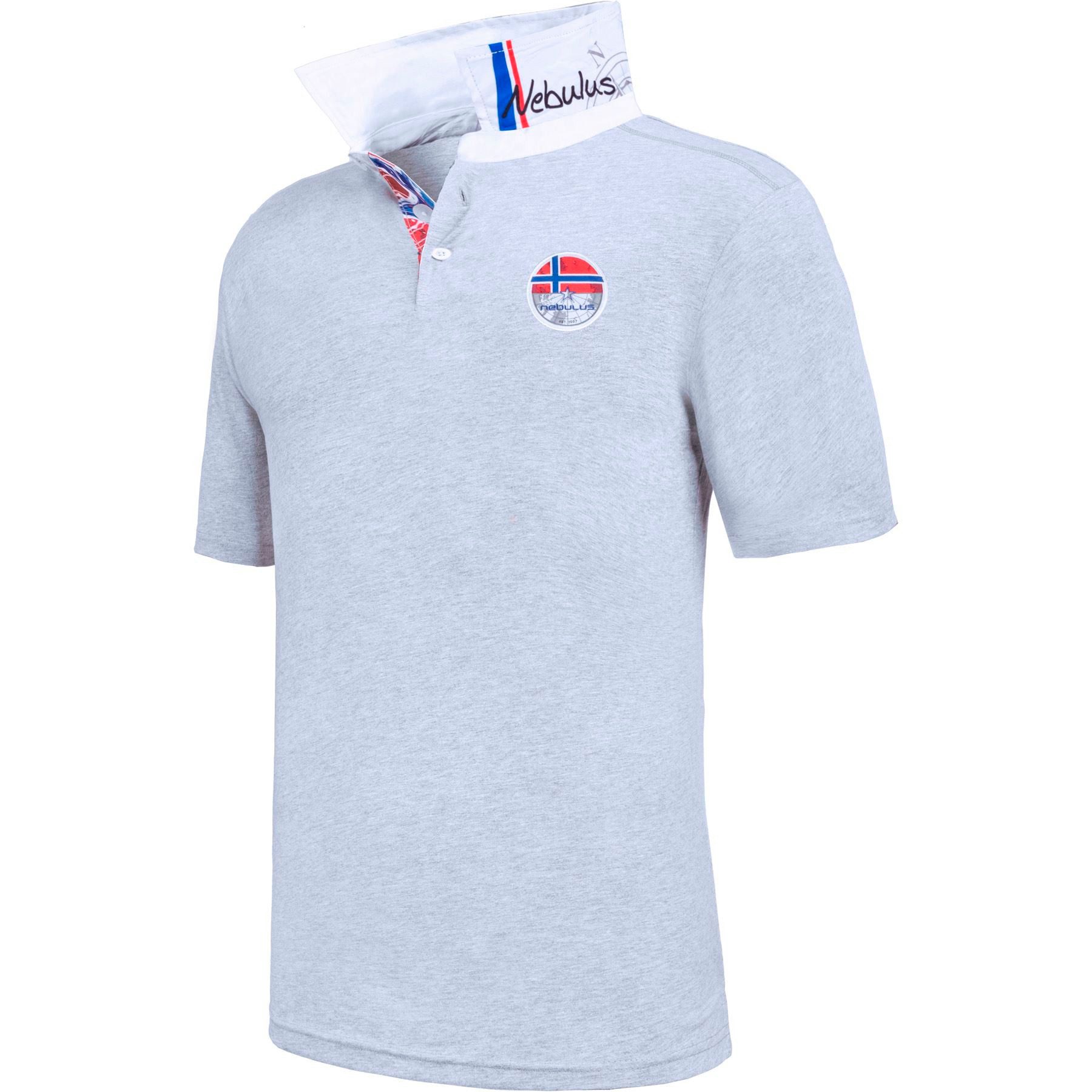 Poloshirt REBOUND, P6582 - Herren, grau-weiß, XL