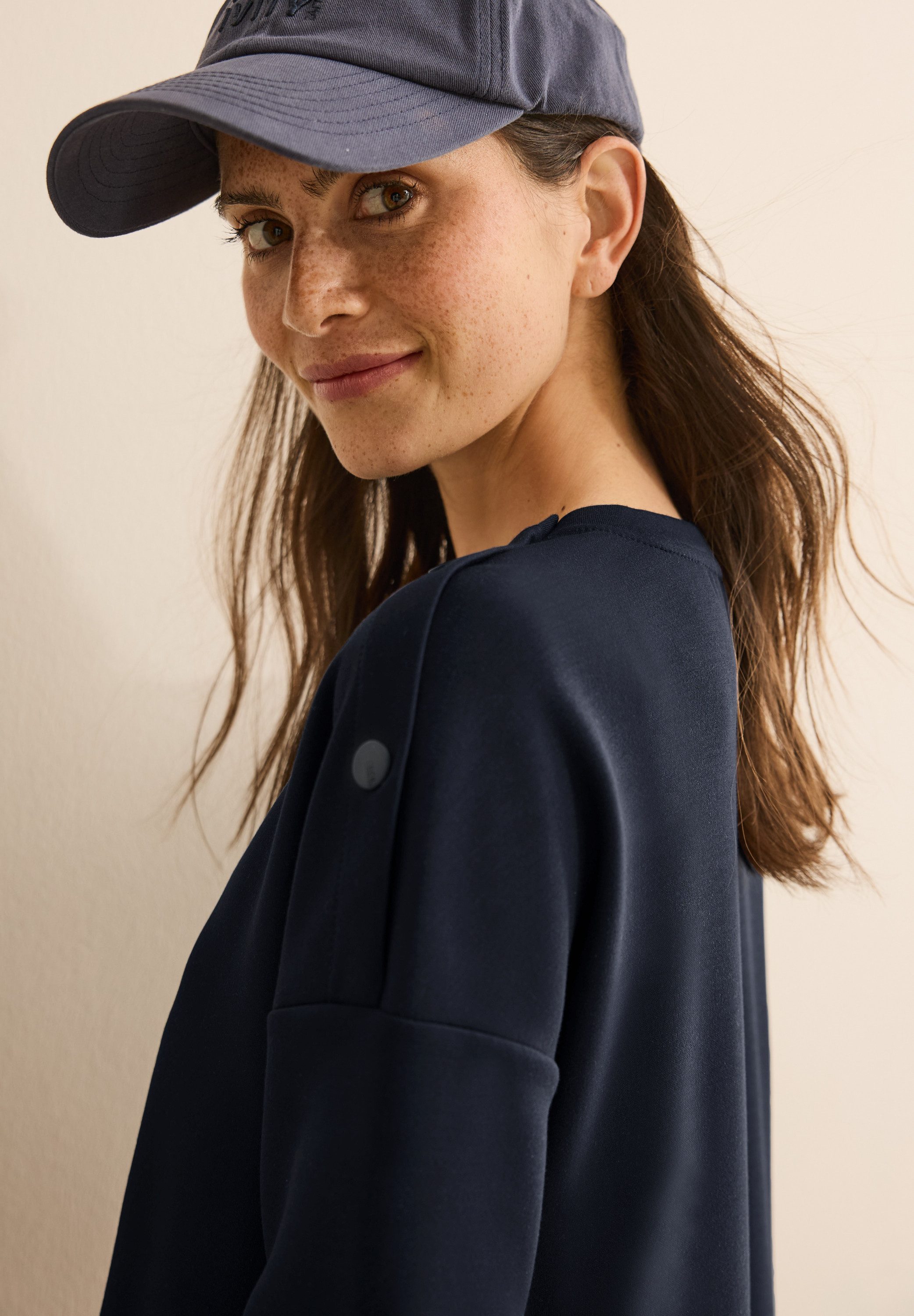 CECIL Sommerkleid mit Knopfdetail