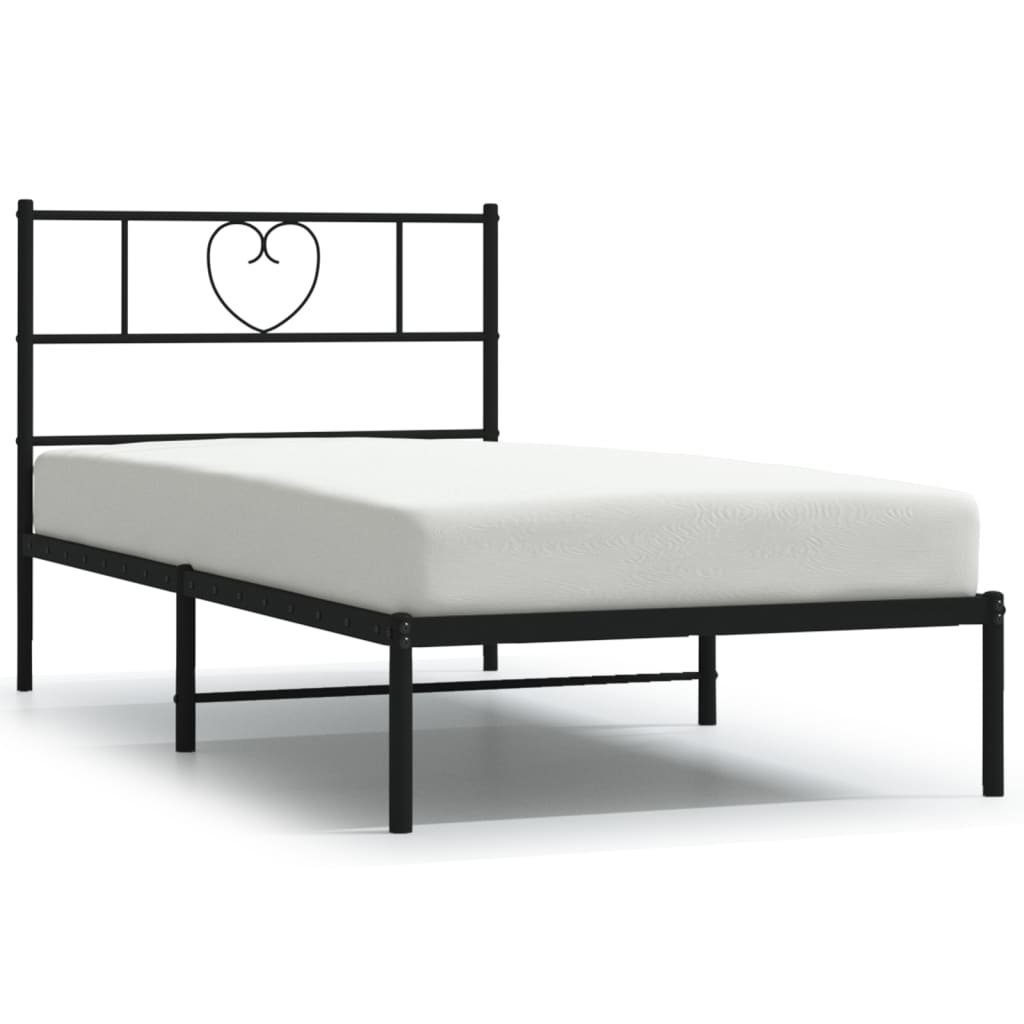 vidaXL Bett Bettgestell mit Kopfteil Metall günstig online kaufen